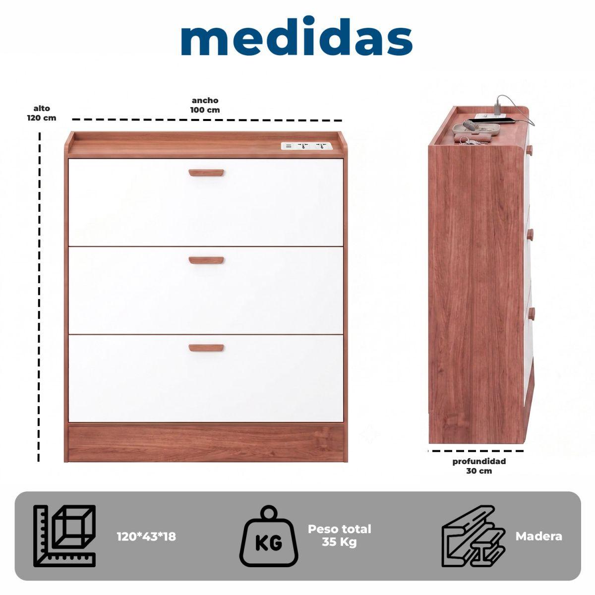 Zapatero Organizador XXL 25 Pares con Enchufe y USB-7