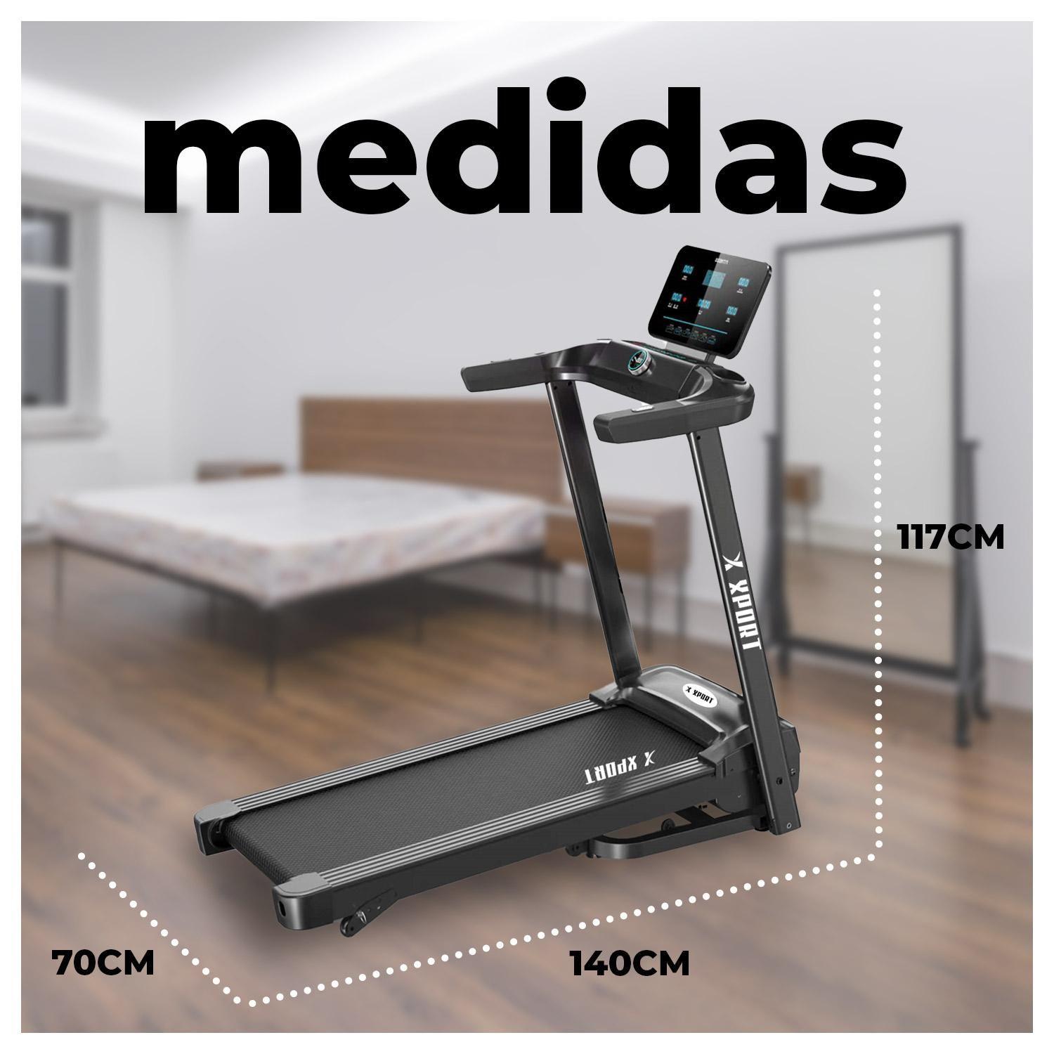 Trotadora Caminadora Eléctrica Plegable C/Pantalla-5