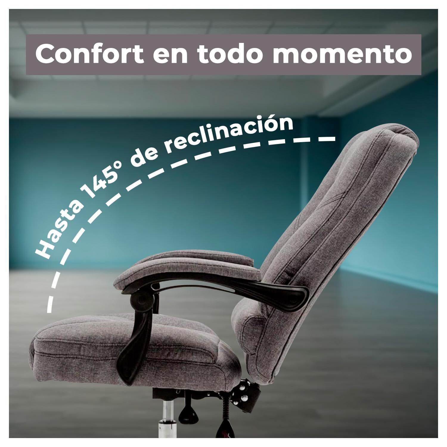 Silla de Escritorio Ergonómica con Ruedas Extra Confort Reclinable-3