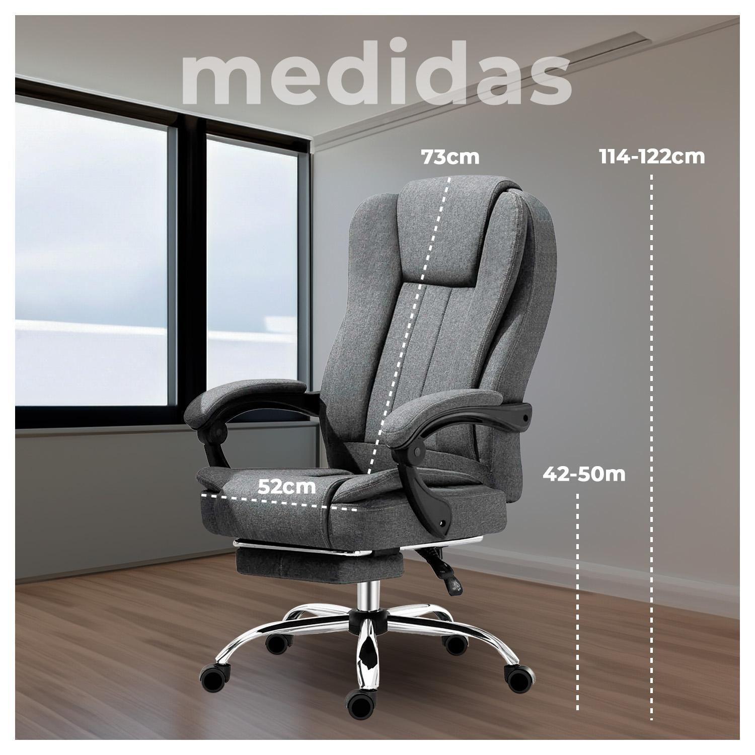 Silla de Escritorio Ergonómica con Ruedas Extra Confort Reclinable-5