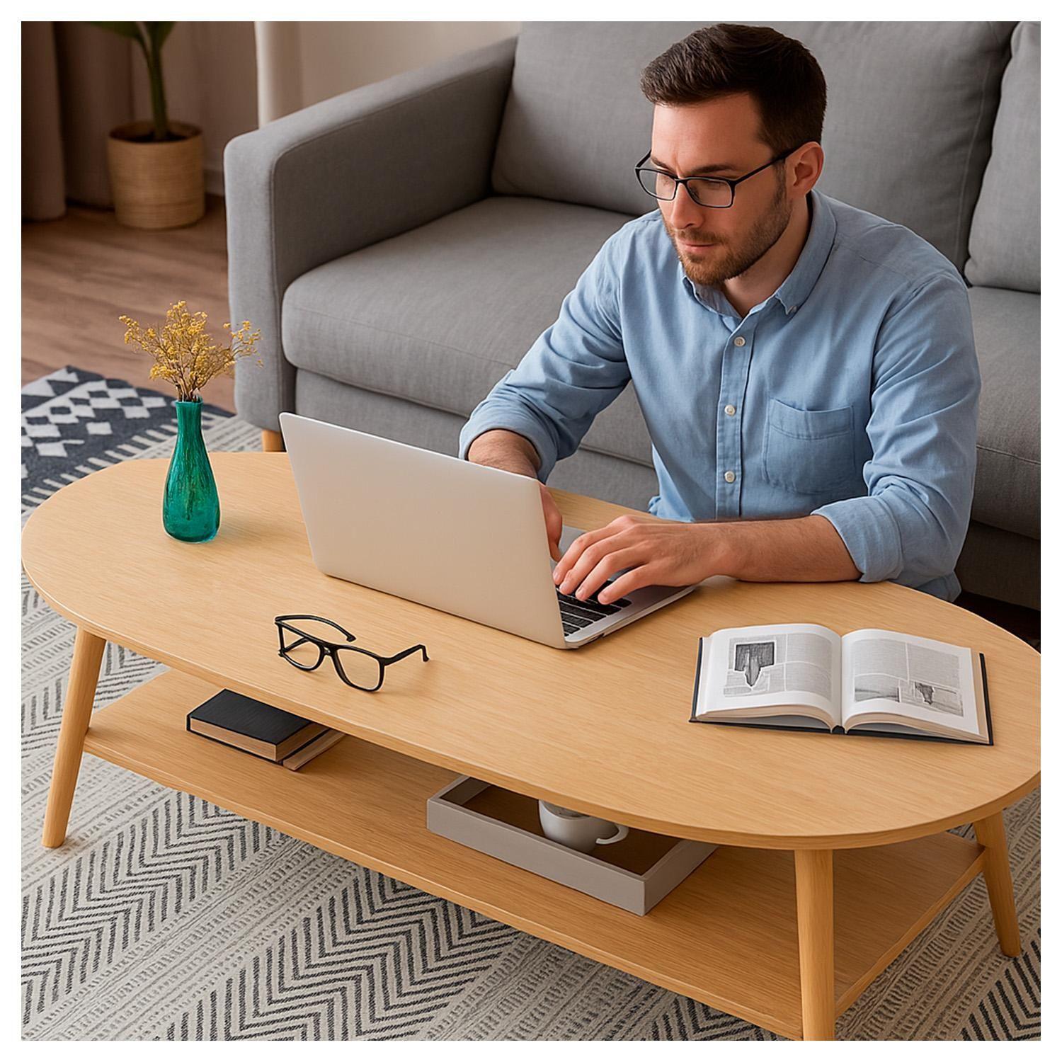 Mesa para Sala Estilo Escandinavo Decorativa y Práctica-4