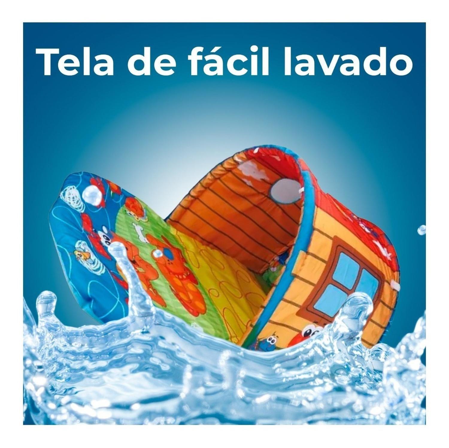 Túnel Bebe Alfombra Para Gateo Y Juegos-2