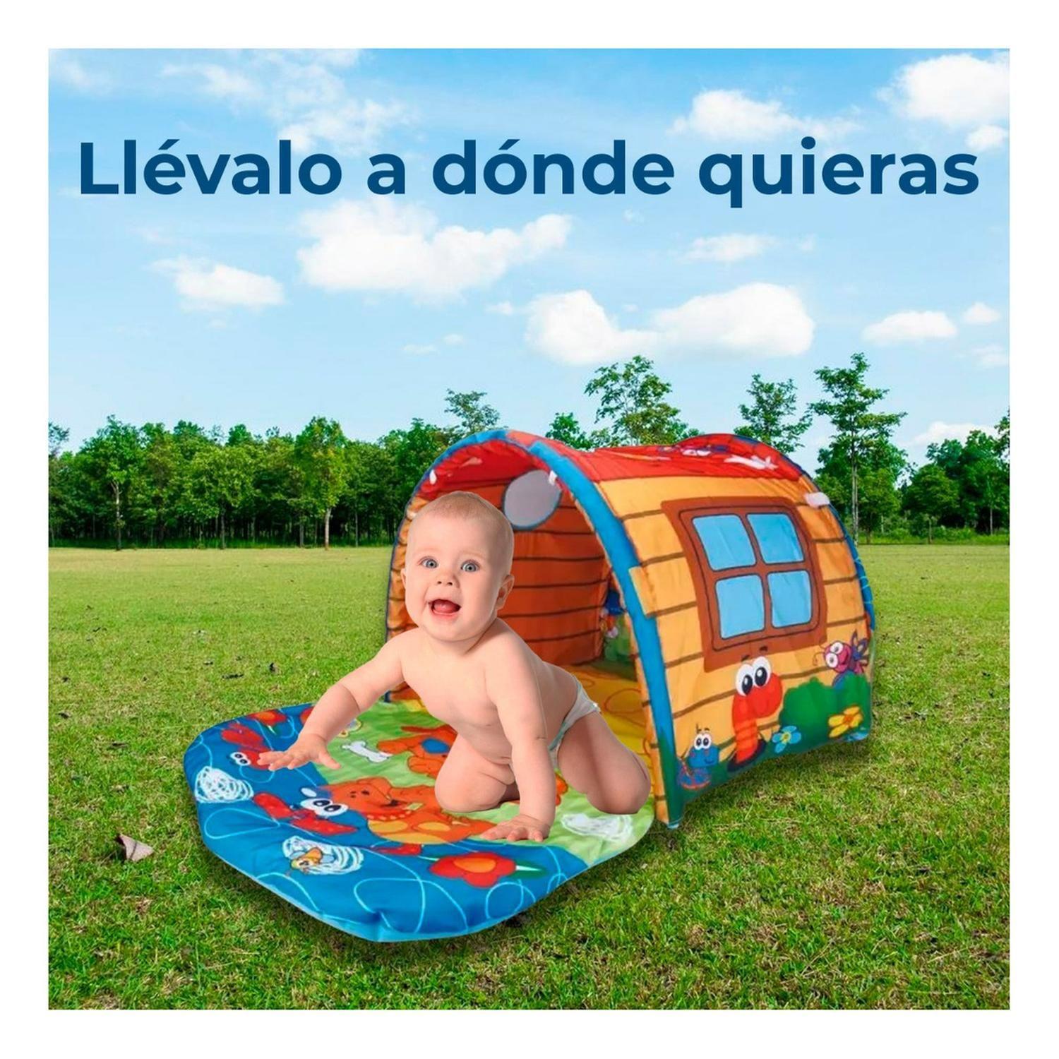 Túnel Bebe Alfombra Para Gateo Y Juegos-3