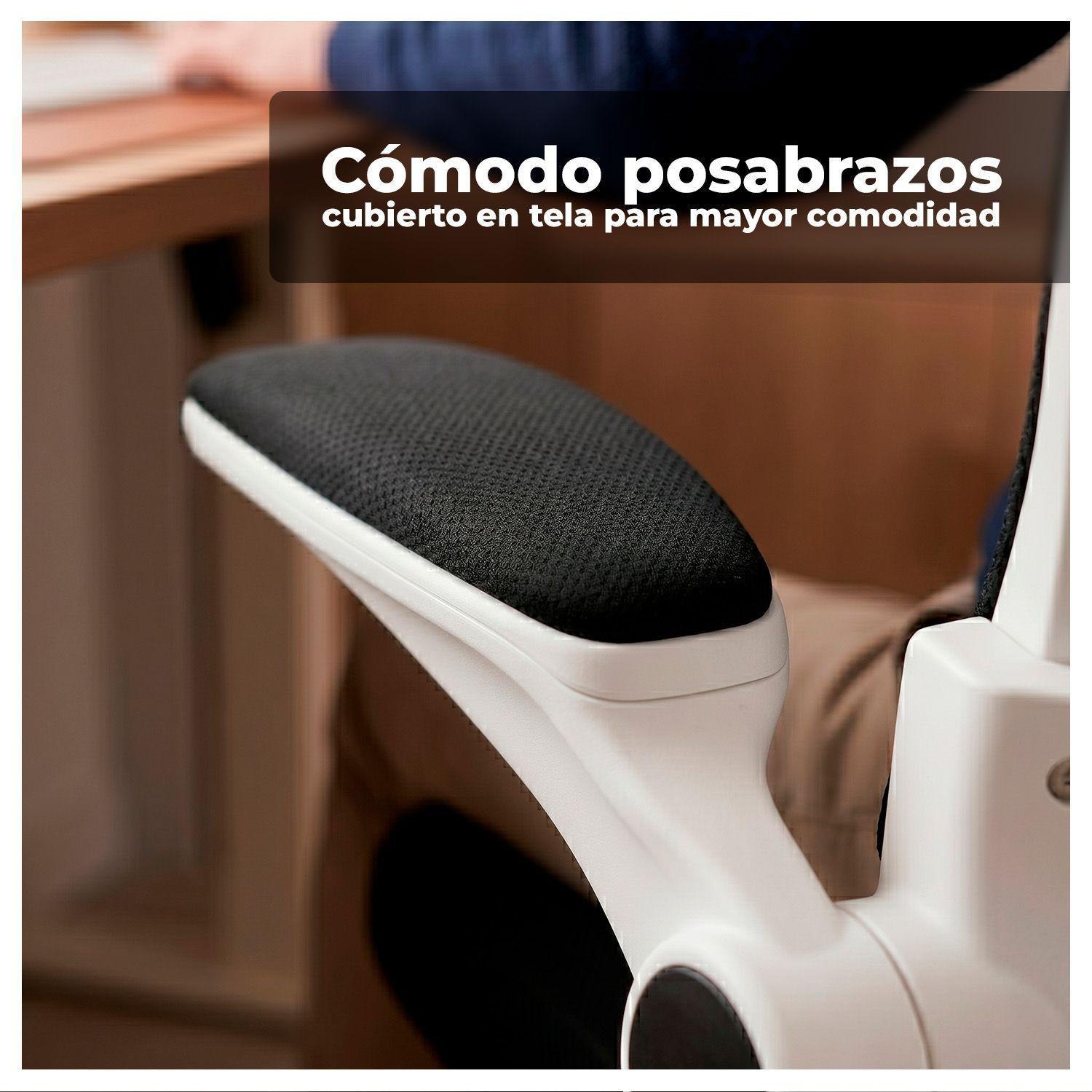 Silla Ergonómica Oficina Reclinable Apoyacabeza-8