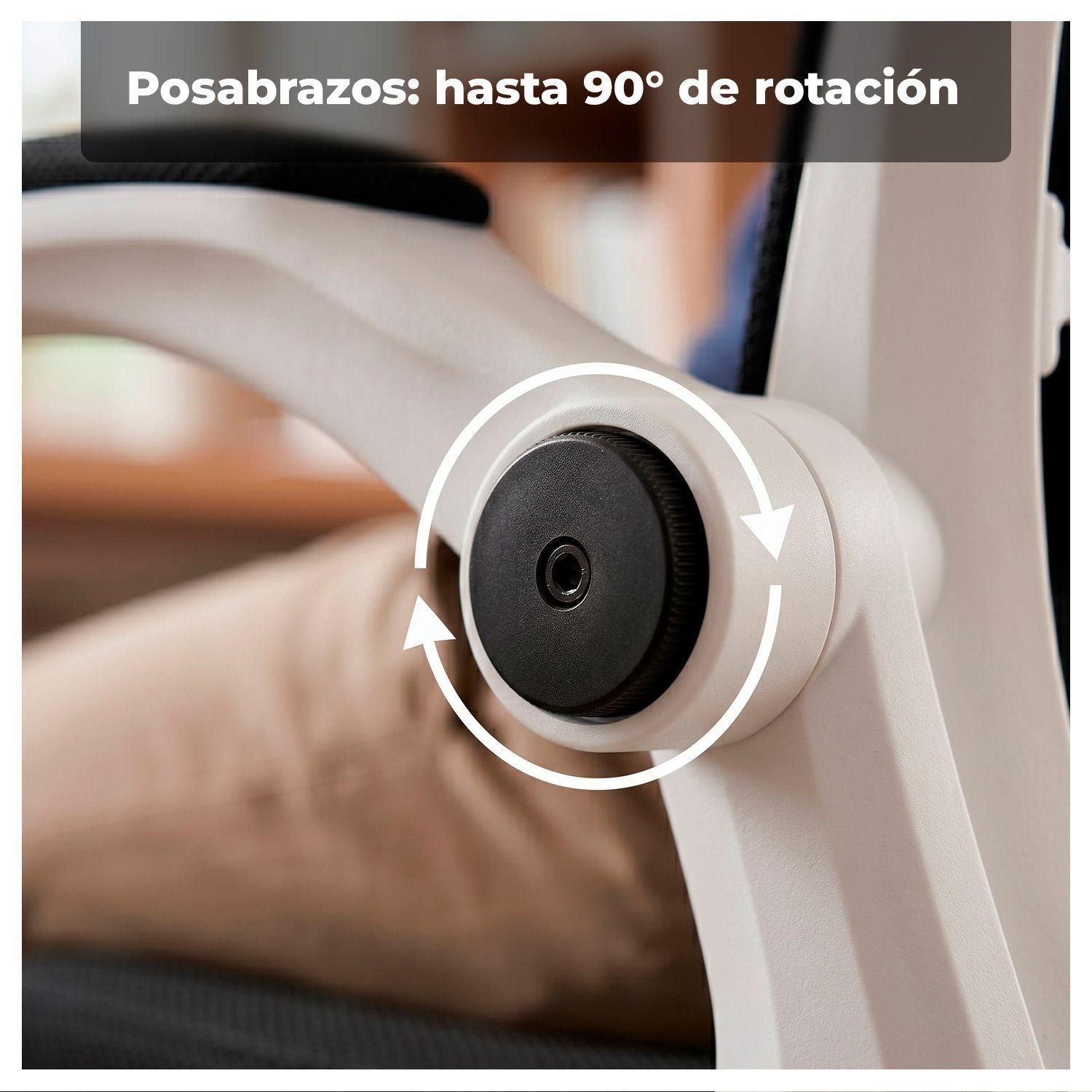 Silla Ergonómica Oficina Reclinable Apoyacabeza-9