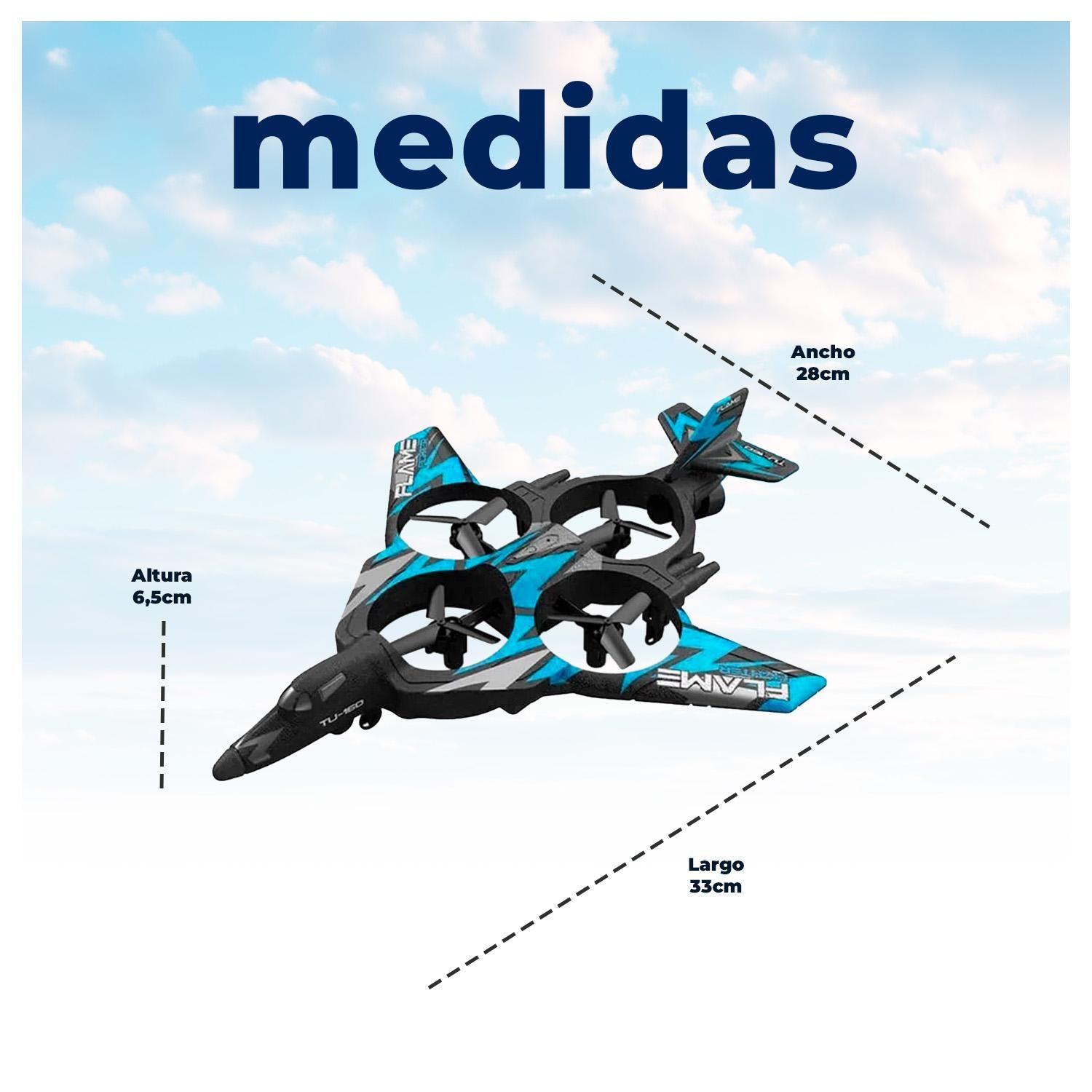 Avion Dron Volador Control Manó Niño-5