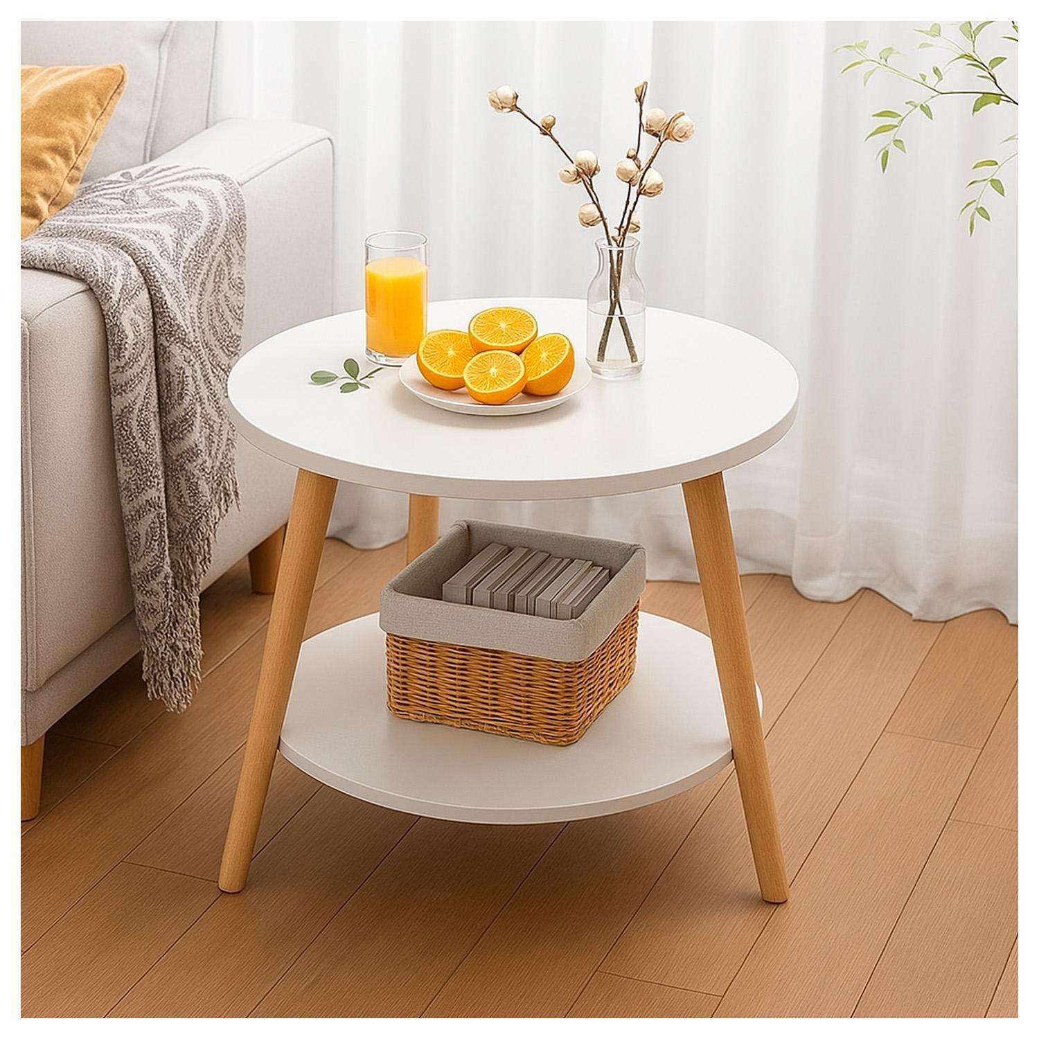 Mesa de Centro con Doble Nivel Organización y Estilo-3