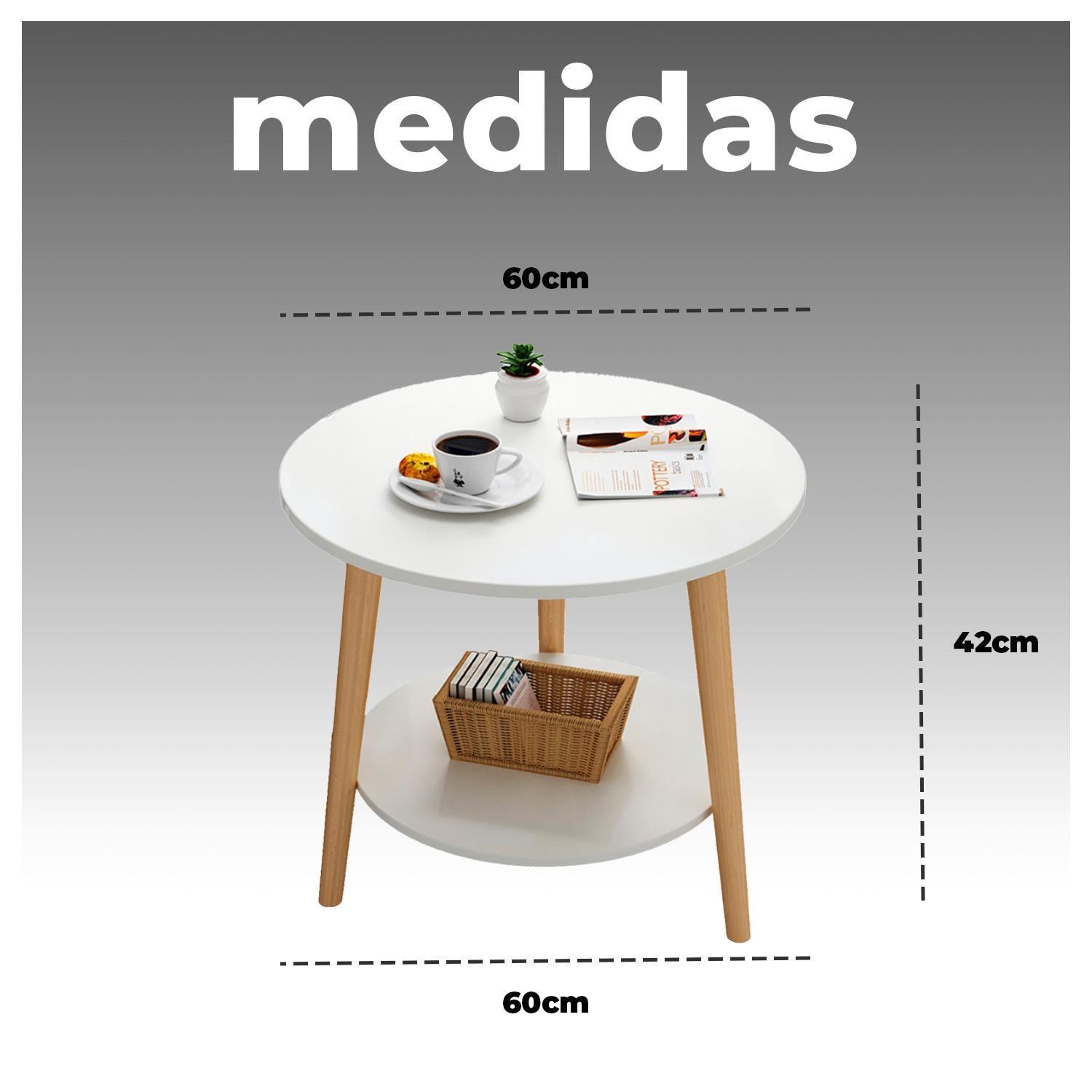 Mesa de Centro con Doble Nivel Organización y Estilo-4