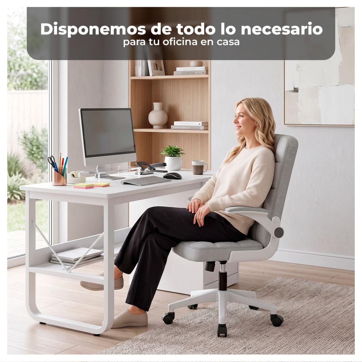 Escritorio 100cm Home Office con Cajones Puerta y Gabinete-4