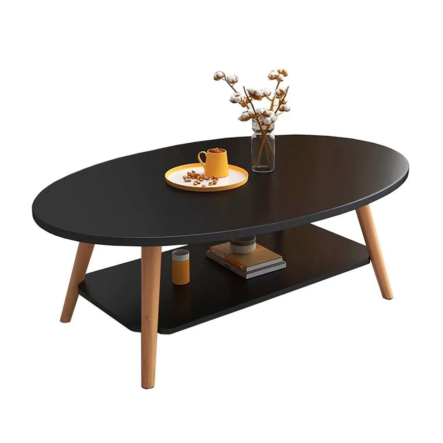 Mesa de Centro Elegante para Sala con Efecto Mármol-0