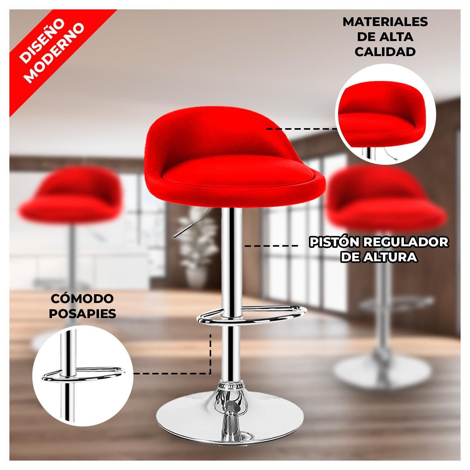 Pack 2 Silla Piso Bar Taburete-1