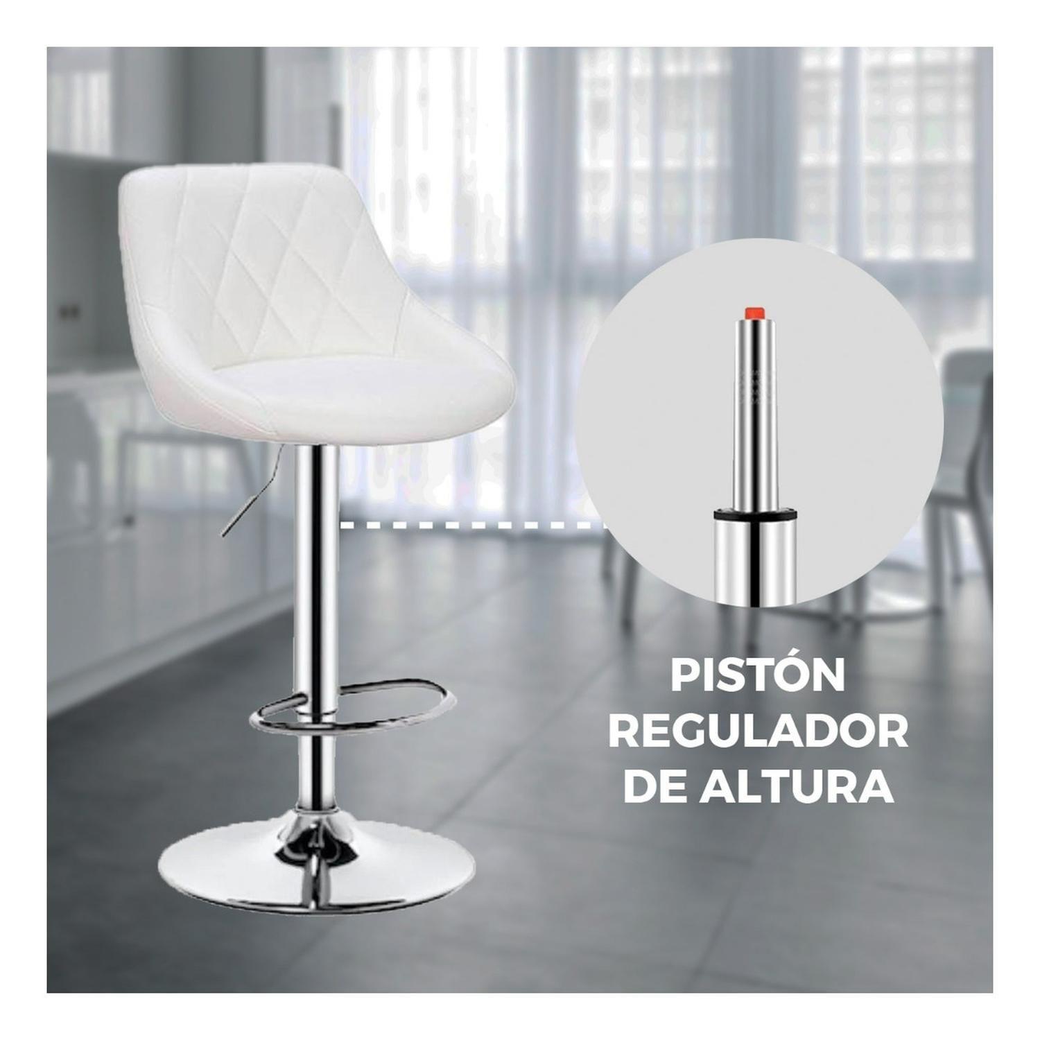 Pack 2 Silla Piso Bar Con Respaldo-2
