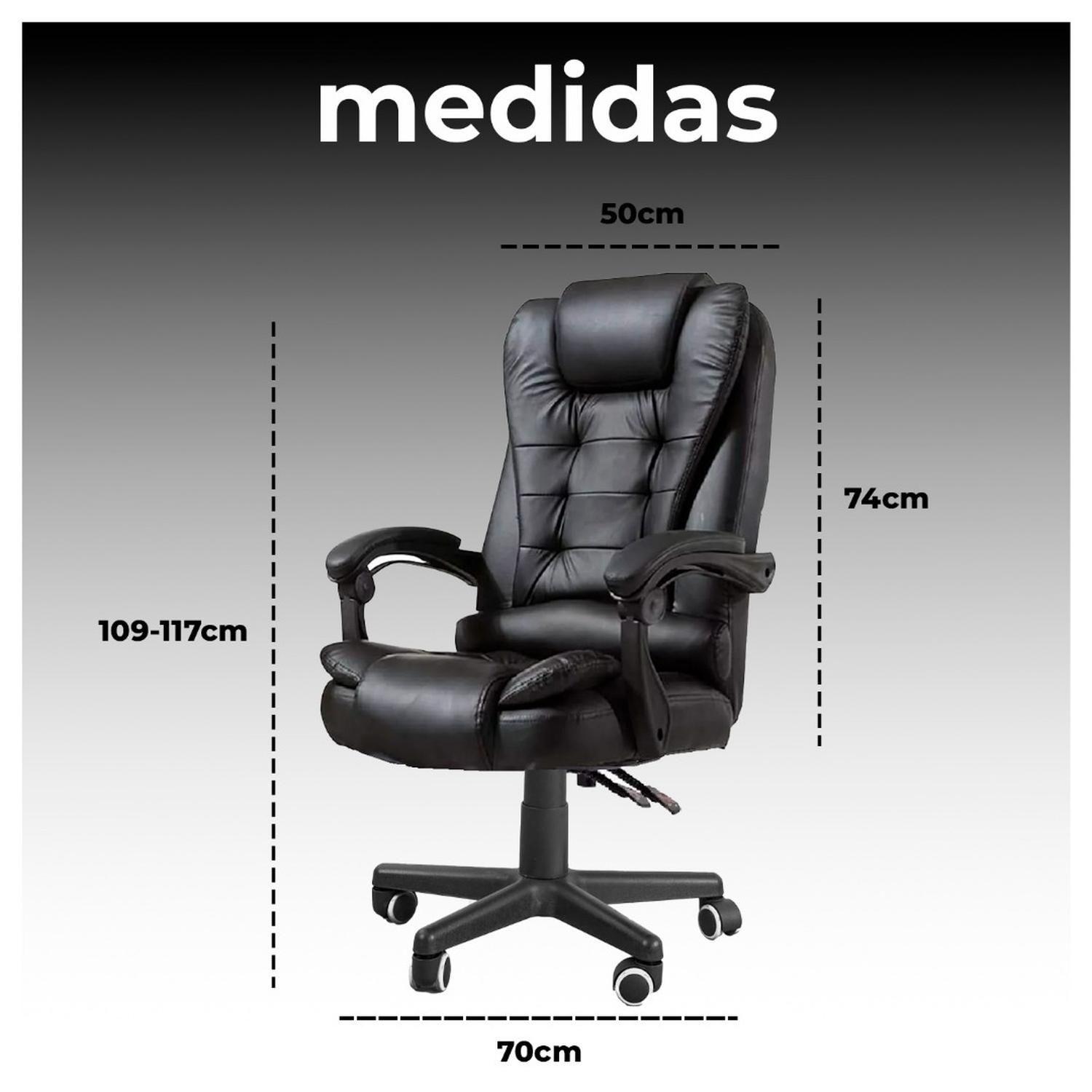 Silla de Oficina Escritorio Ejecutiva con Diseño y Confort Premium-5