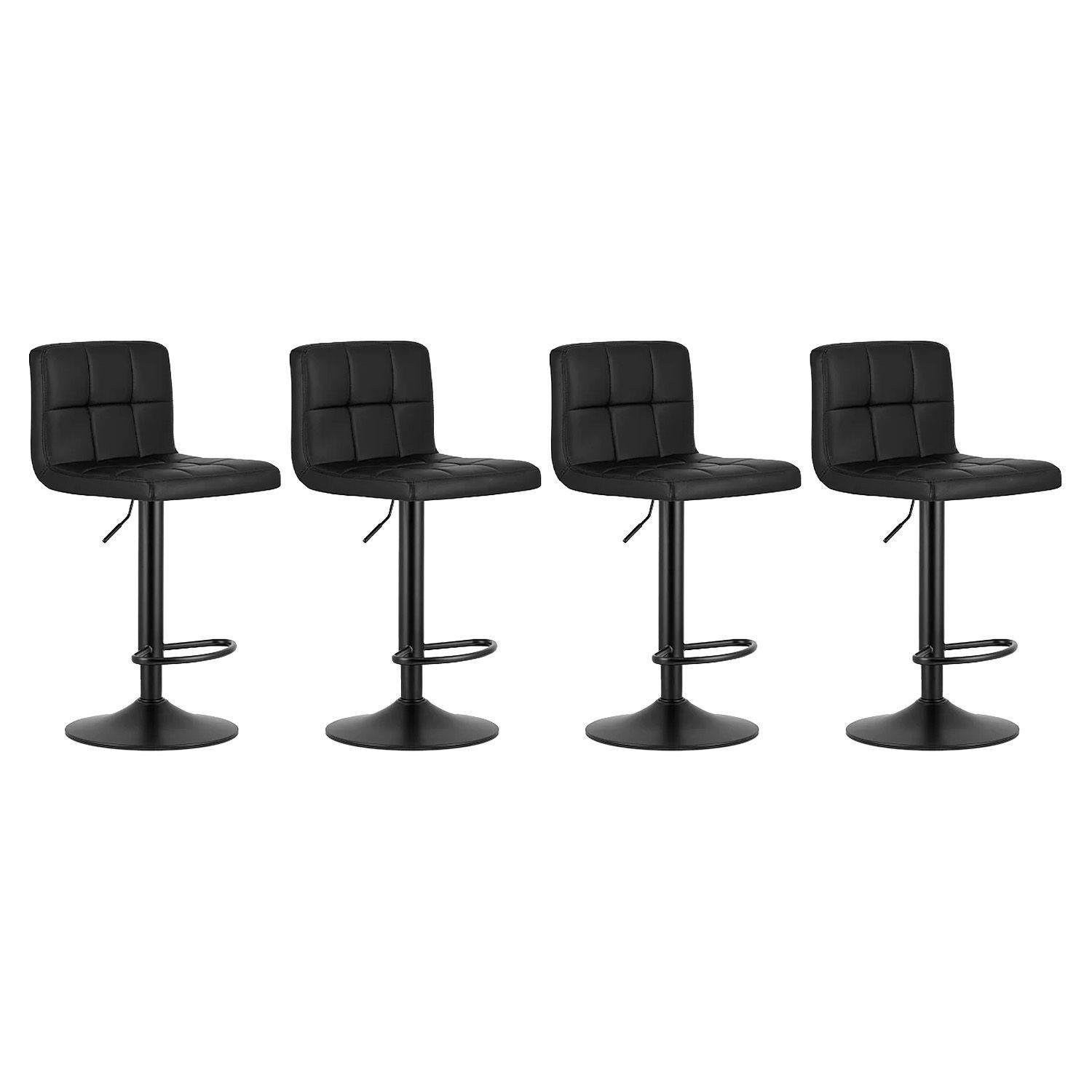Silla de Bar con Base Mate y Altura Regulable Diseño Moderno-0