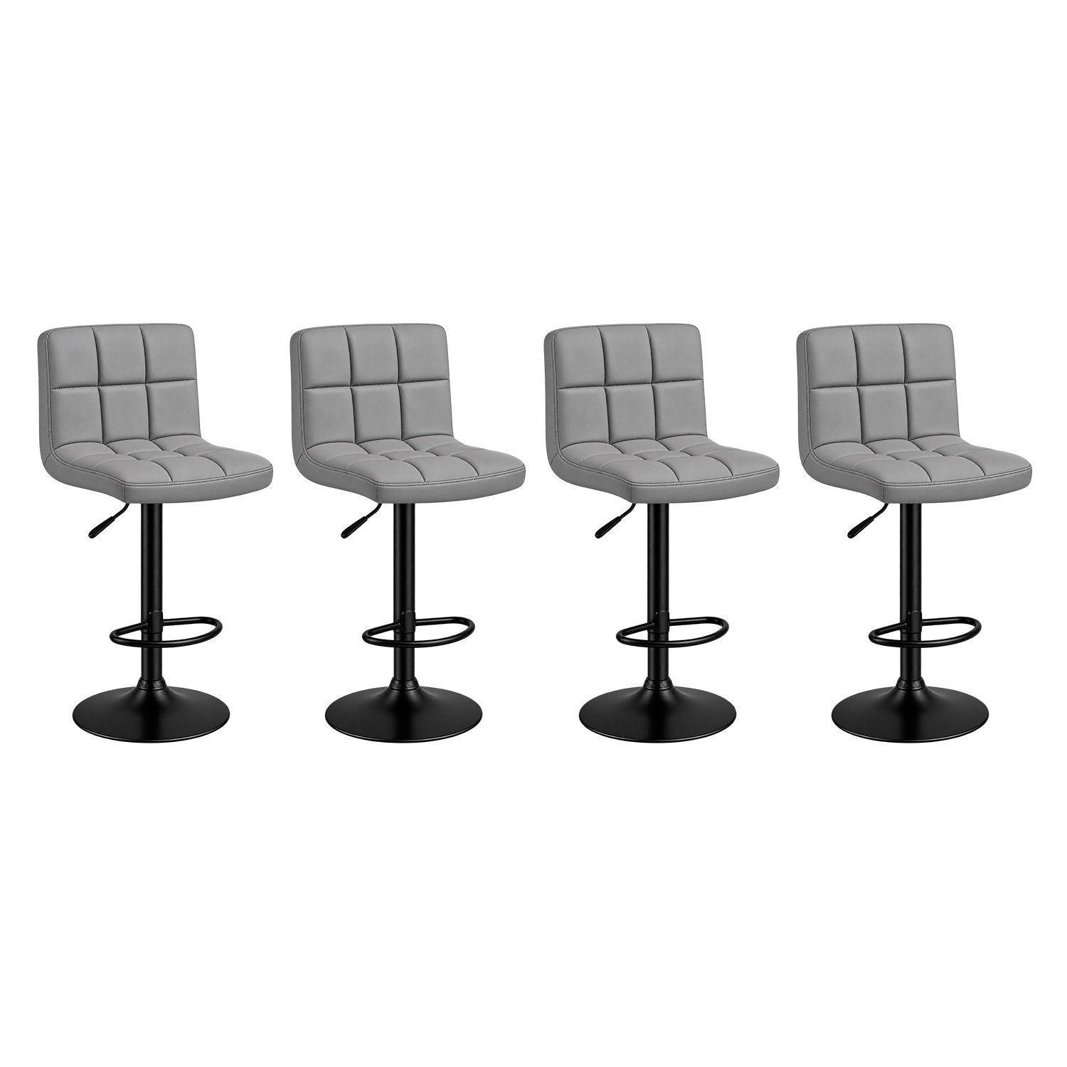 Silla de Bar con Base Mate y Altura Regulable Diseño Moderno-0