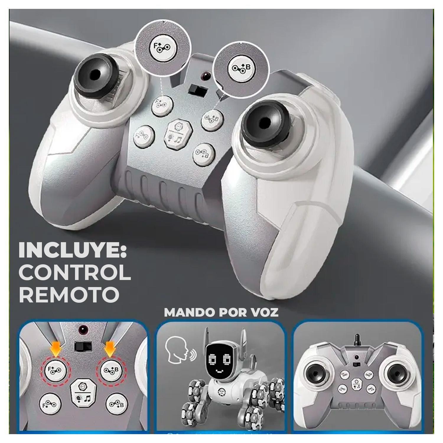 Perro Robot Juguete Interactivo con Control y Luces LED-2
