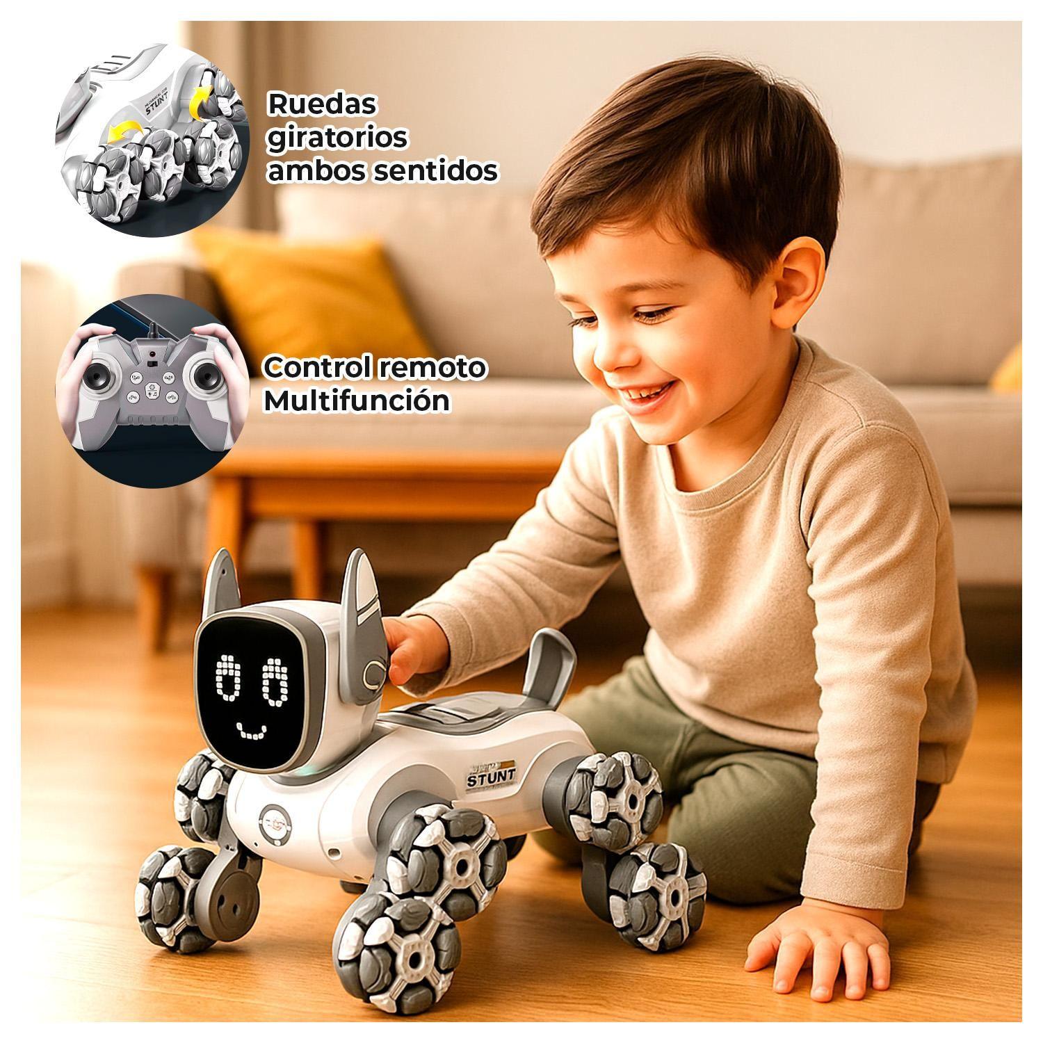 Perro Robot Juguete Interactivo con Control y Luces LED-5