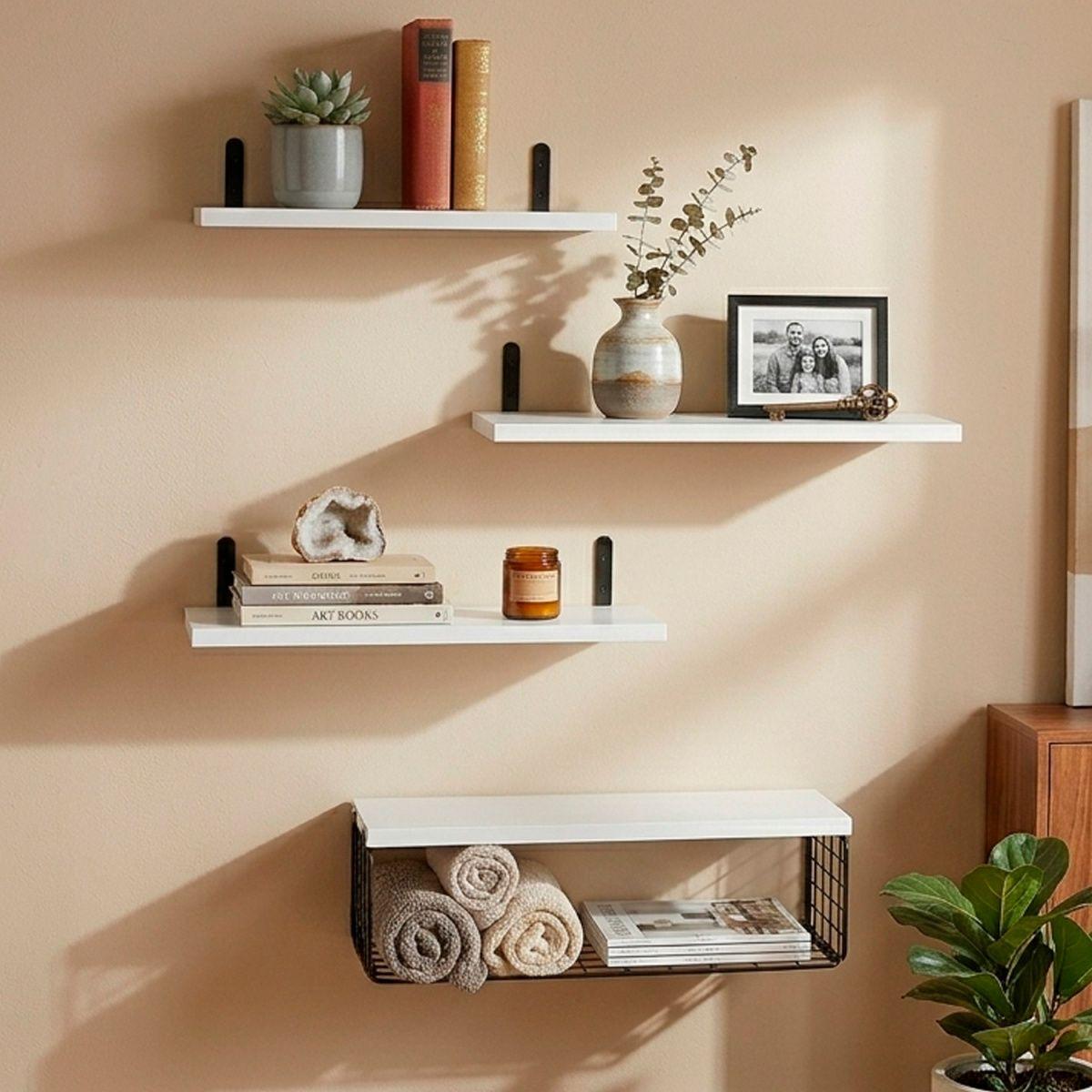Repisas Flotantes Modernas Diseño Minimalista y Funcional-6