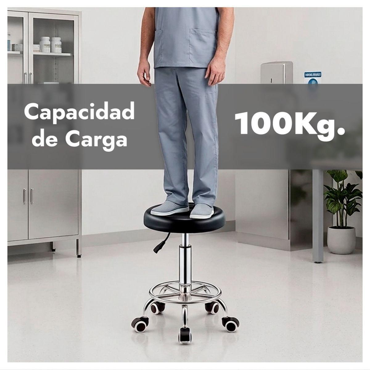 Pack 2 Taburete Profesional Regulable con Ruedas-6