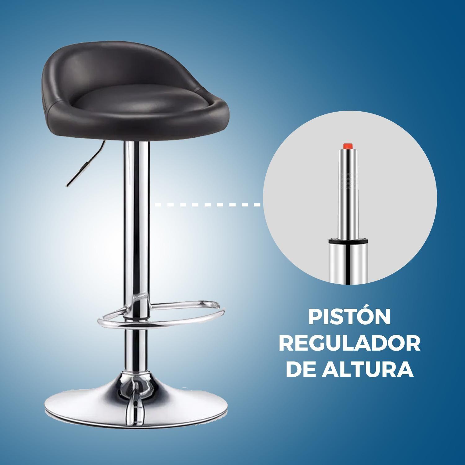 Juego de Mesa Alta Redonda + 2 Sillas Piso Bar Taburete-6