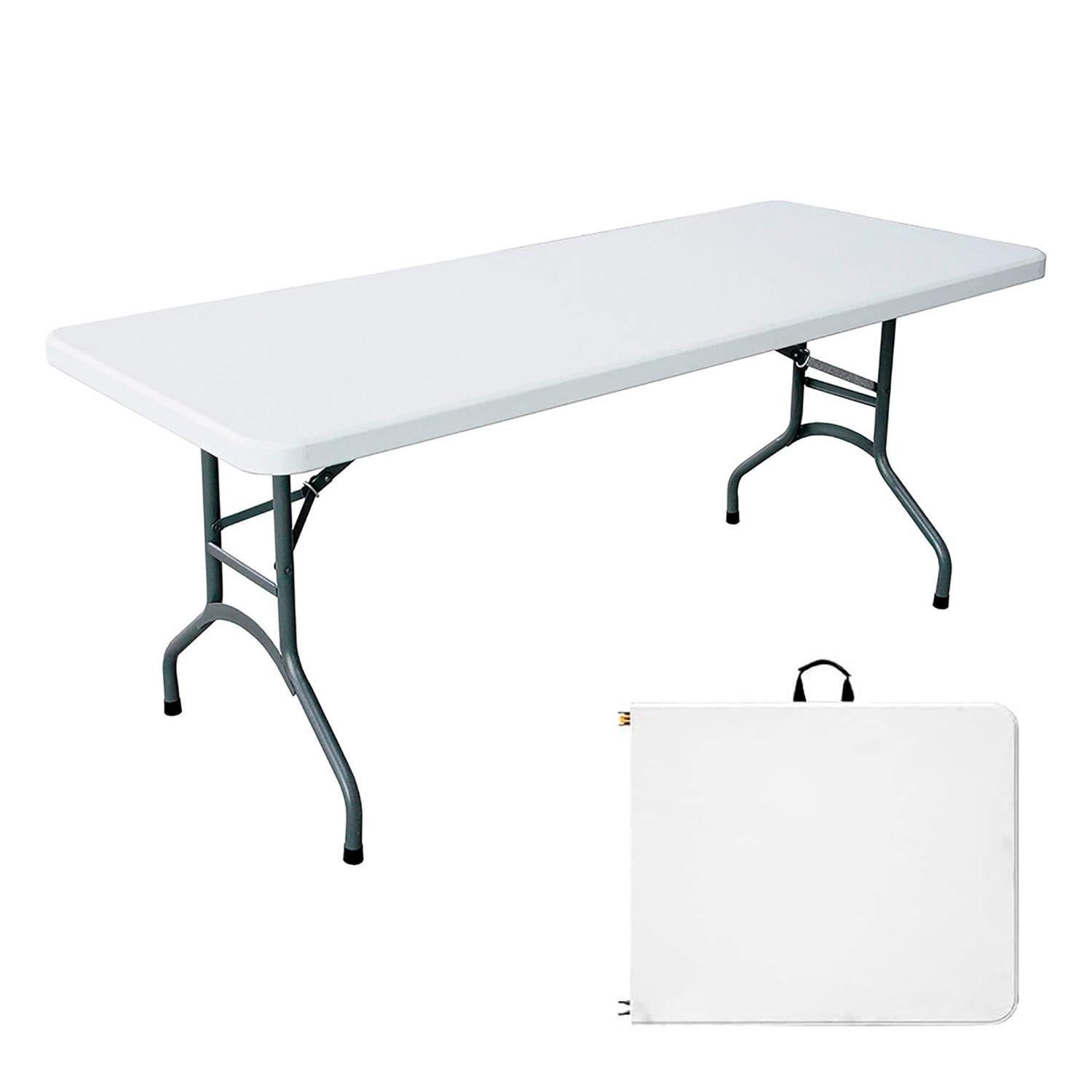 Mesa Plegable Portátil para Interior y Exterior 180x74x74-0