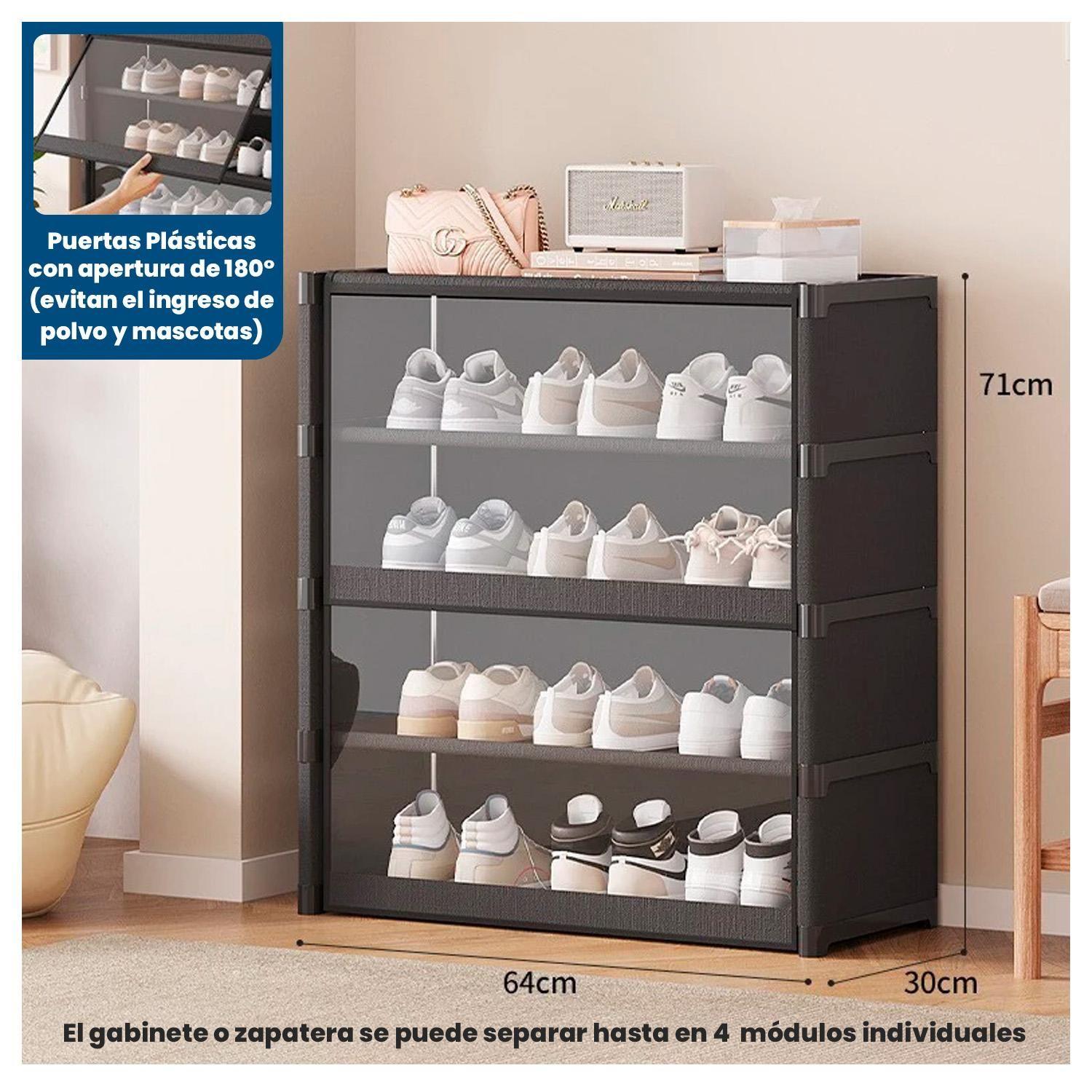 Zapatero Vertical con Tapa PET – 30x64x139cm, 8 Niveles-3