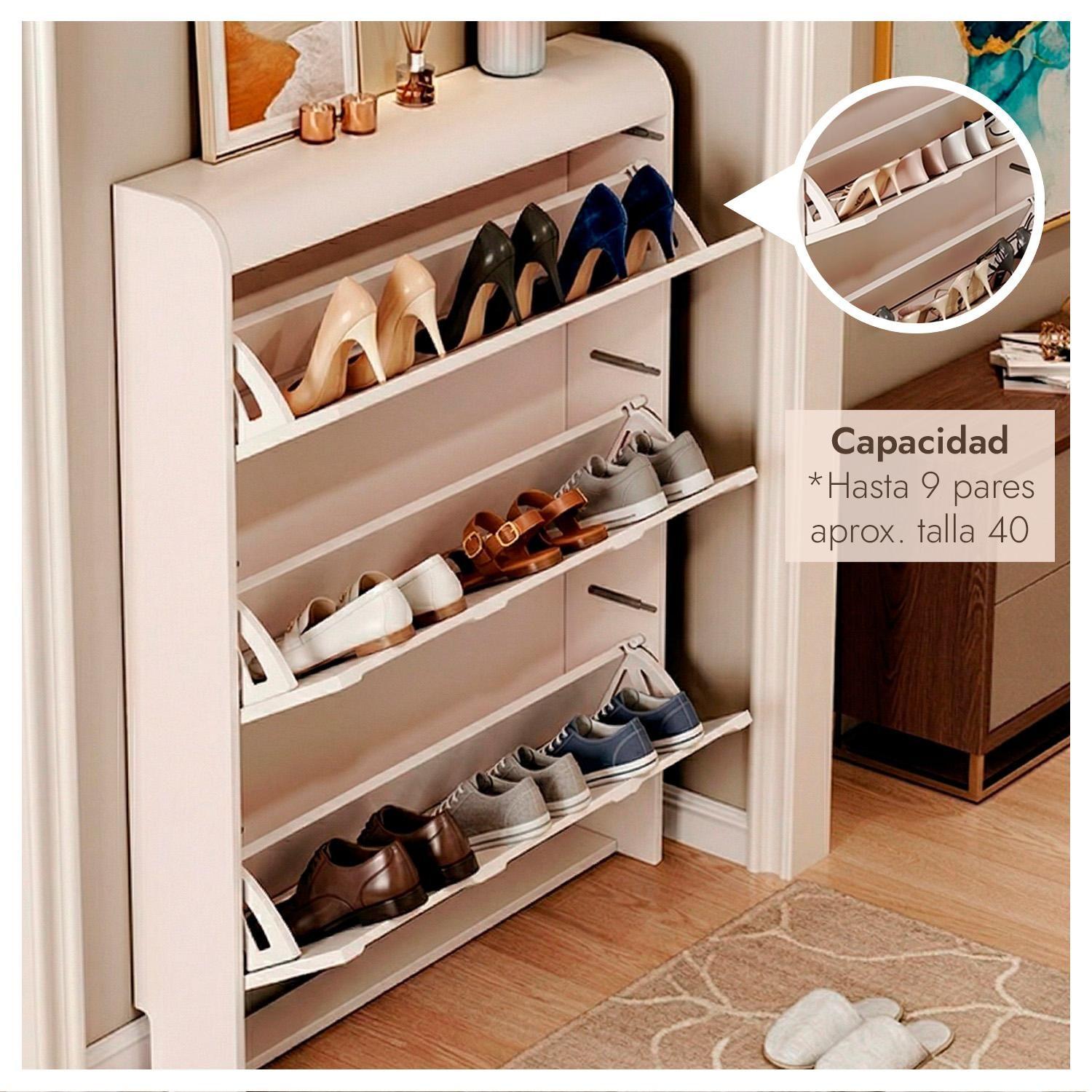 Zapatero Delgado Organizador De Zapatos Para Entrada 9 pares Moderno-5
