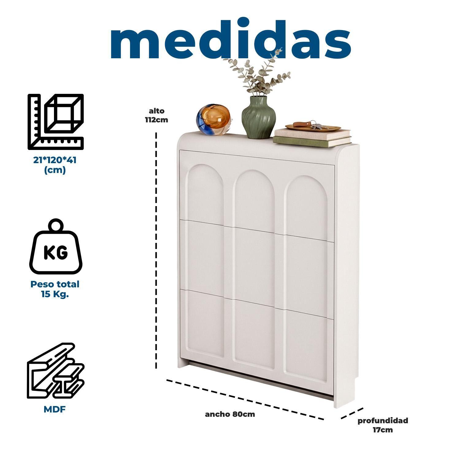 Zapatero Delgado Organizador De Zapatos Para Entrada 9 pares Moderno-9