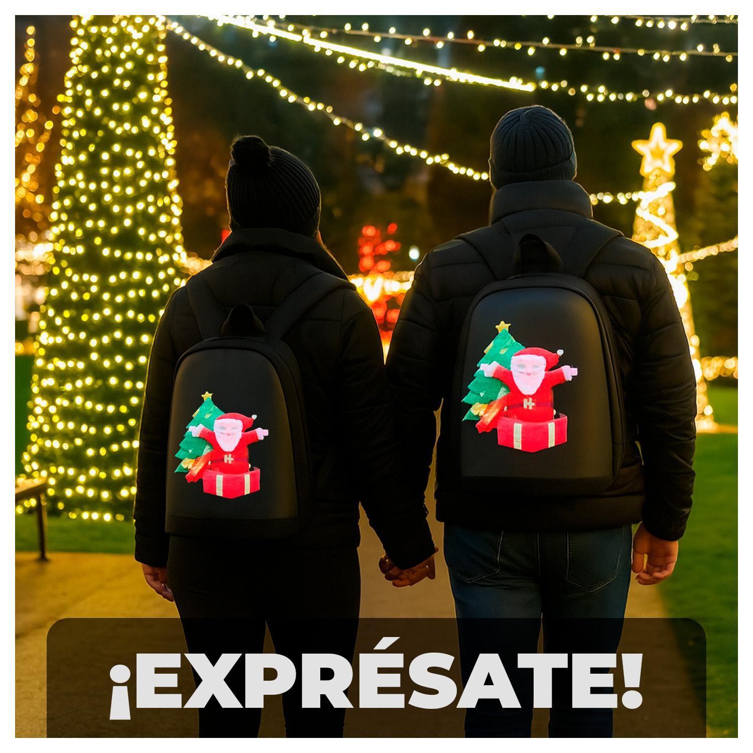 Mochila LED Personalizable con Pantalla Animada y Power Bank-4