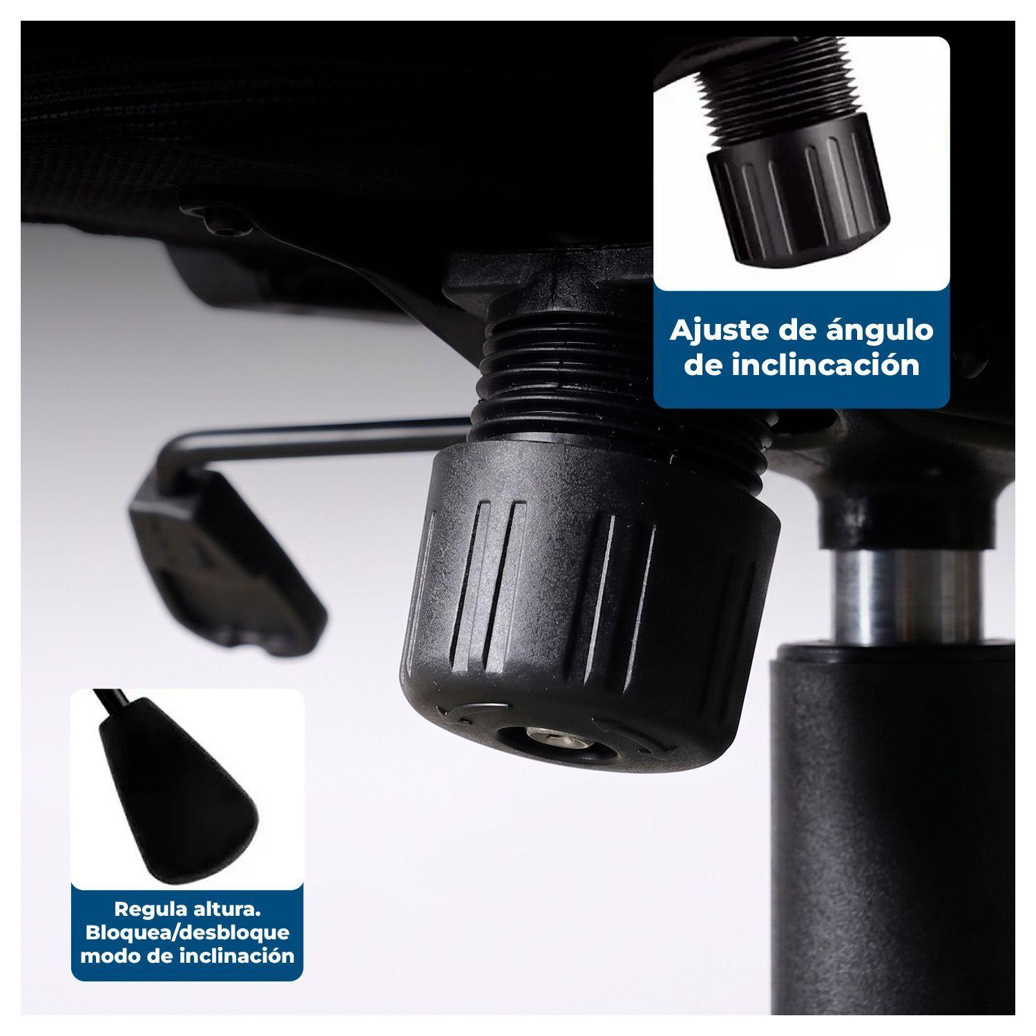 Silla Oficina Ergonómica Reclinable Soporte Lumbar-3