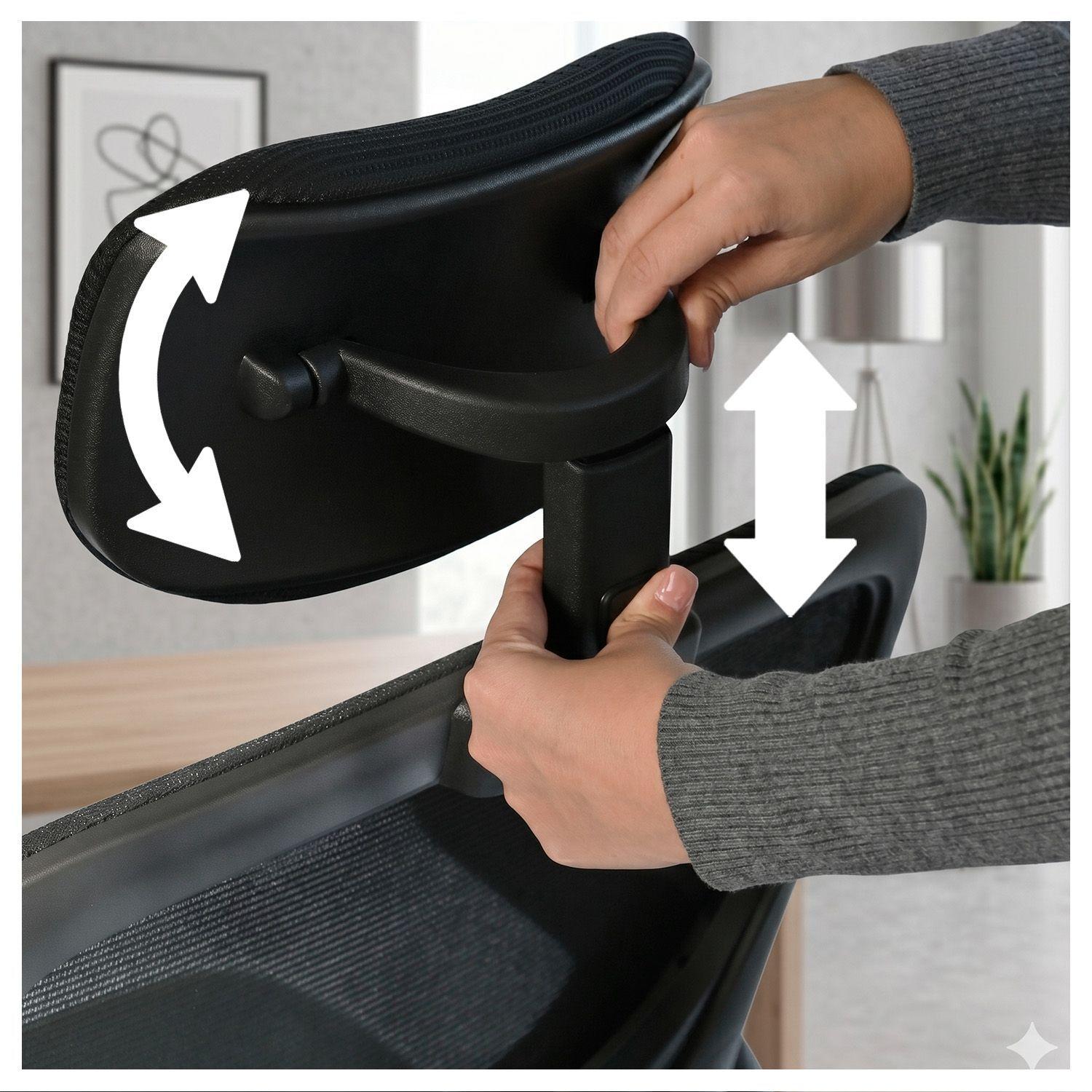Silla Oficina Ergonómica Reclinable Soporte Lumbar-5