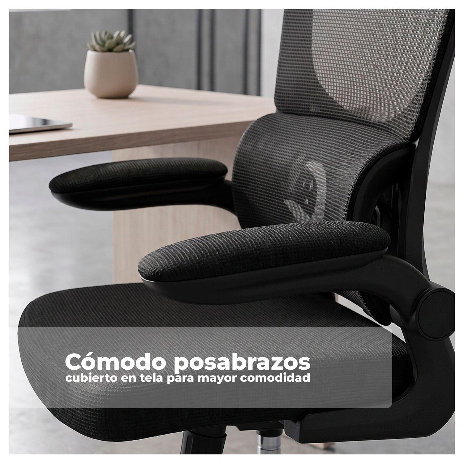 Silla Oficina Ergonómica Reclinable Soporte Lumbar-8