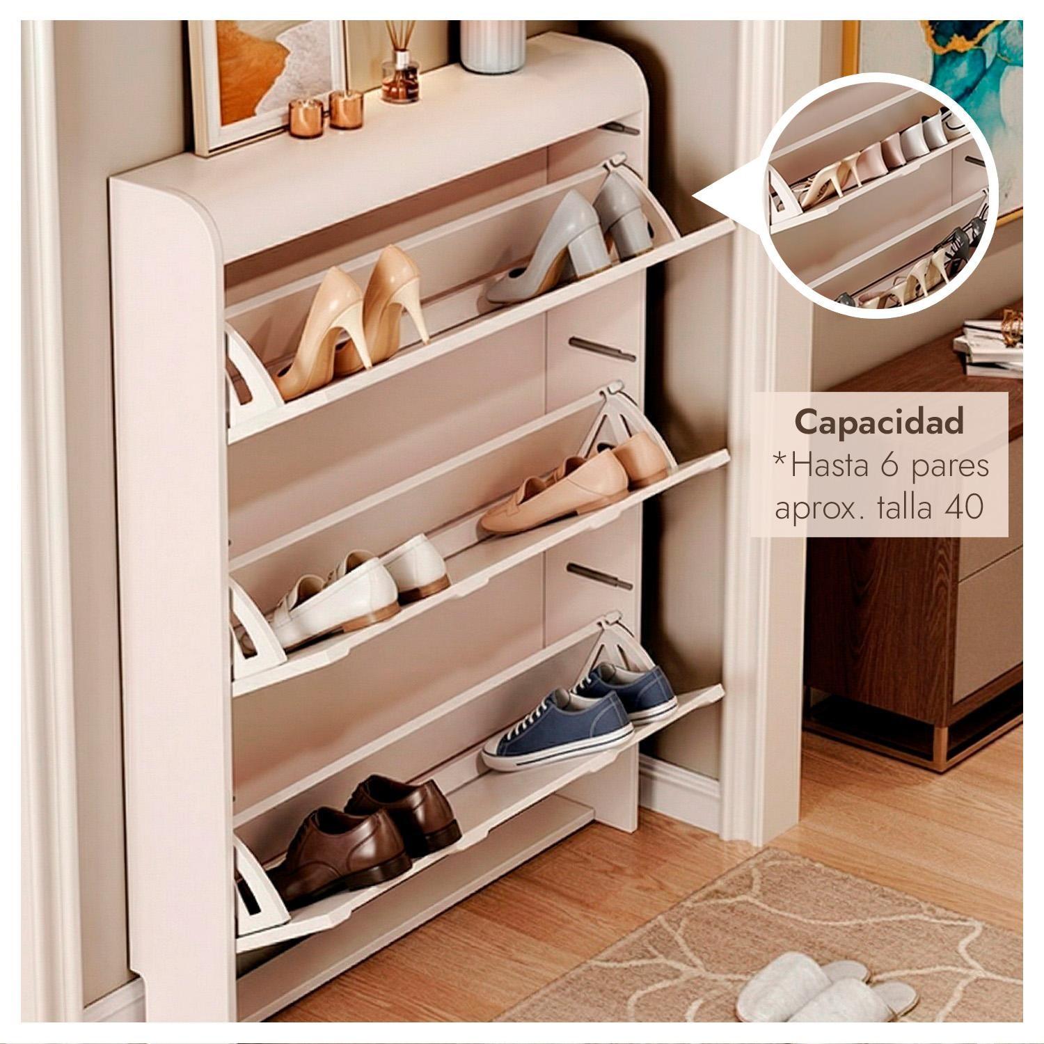 Zapatero Delgado Organizador De Zapatos Para Entrada 6 pares Moderno-5