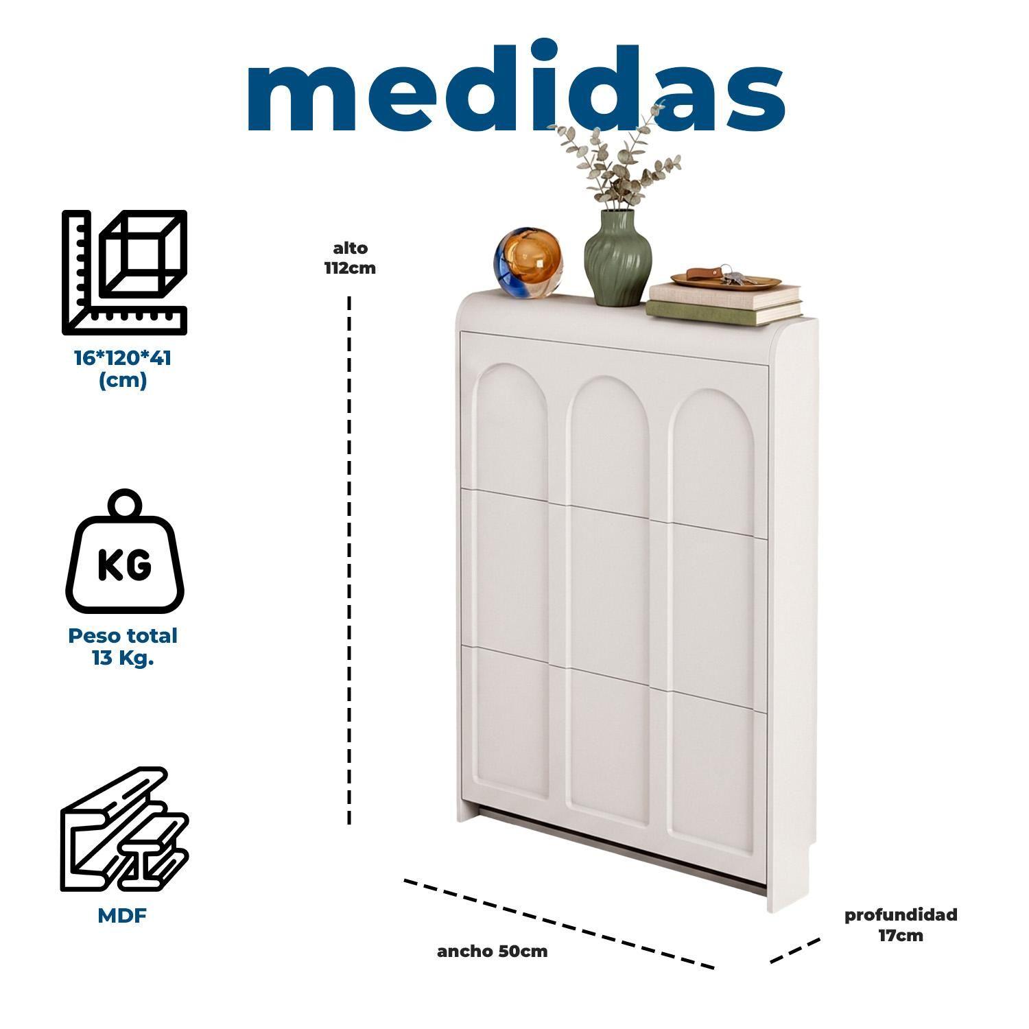 Zapatero Delgado Organizador De Zapatos Para Entrada 6 pares Moderno-9