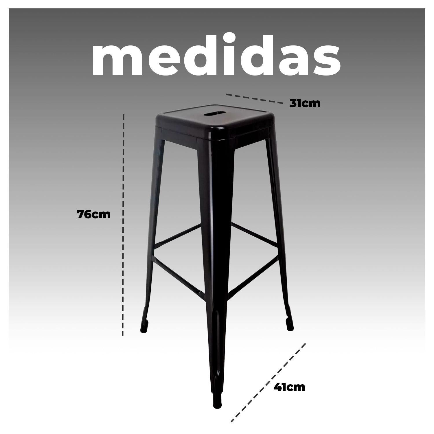 Taburete en Acero Ideal para Bares Cocina y Restaurante-5