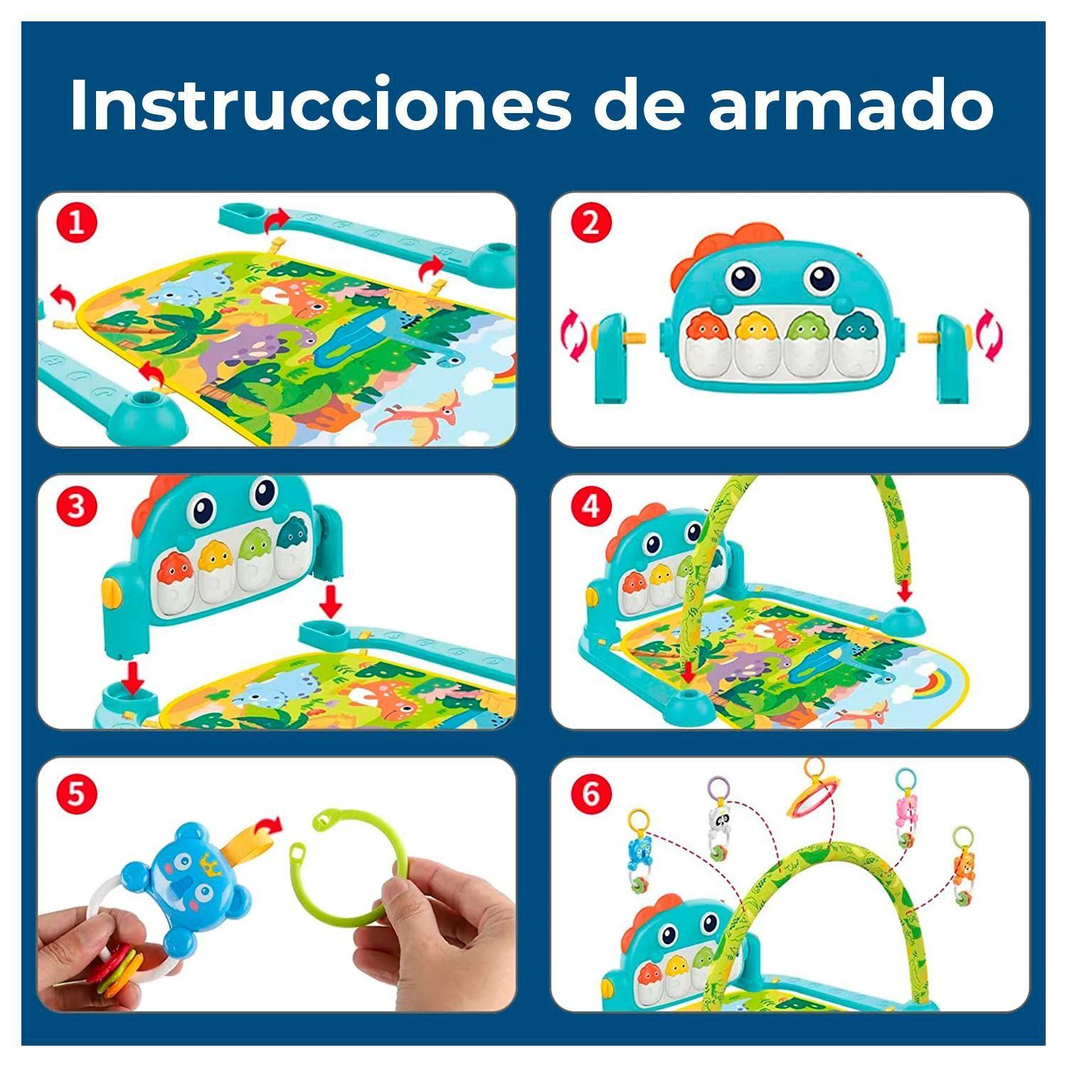 Gimnasio Para Bebe 3 En 1 Alfombra Para Juego-4