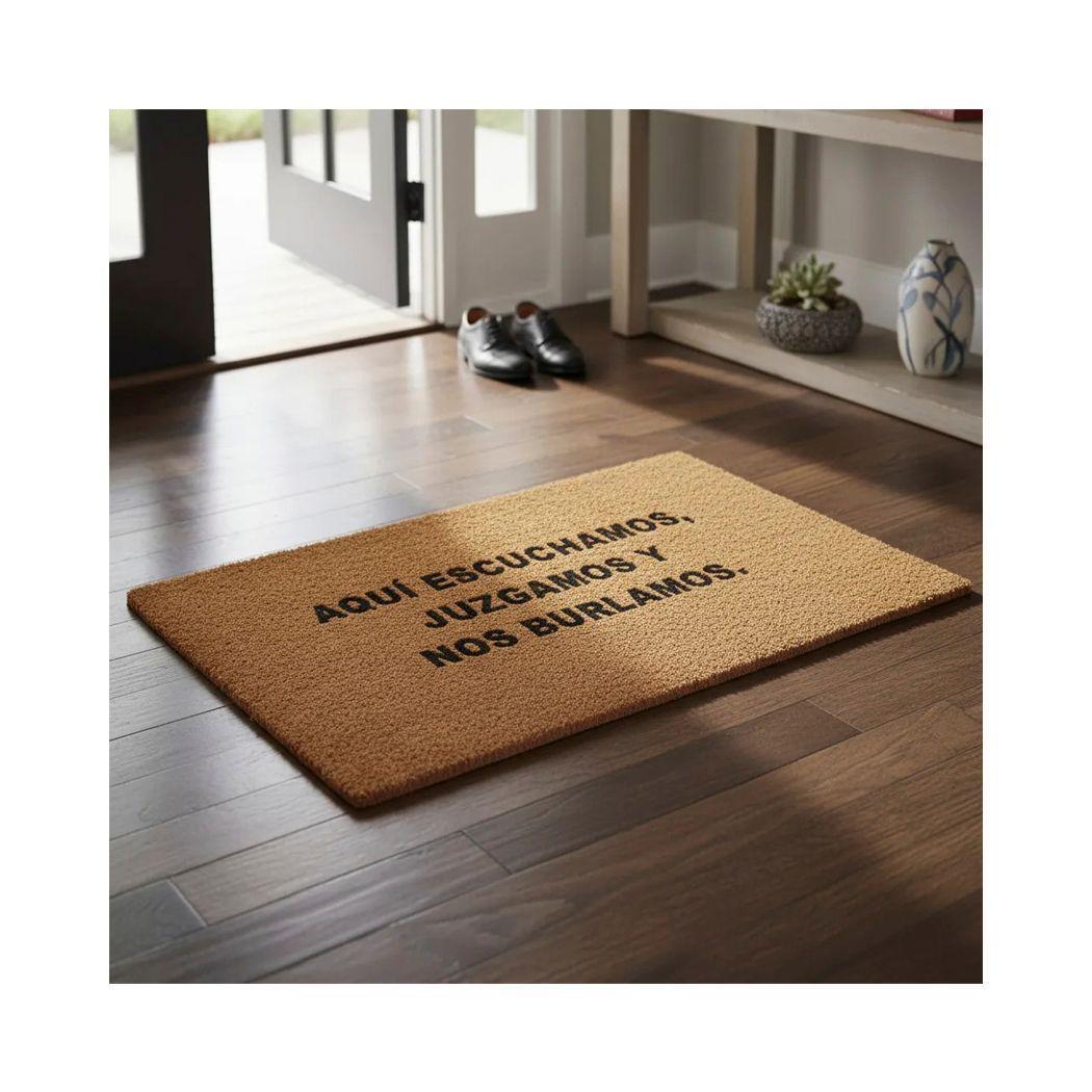 Limpiapiés Personalizado Aqui escuchamos 60x40-1