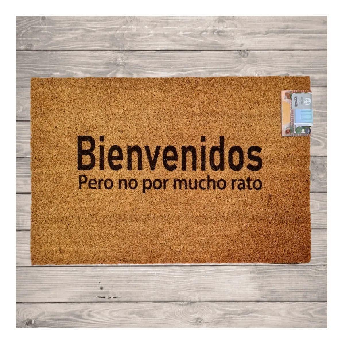 Limpiapiés Personalizado Bienvenidos pero no por mucho rato 60x40-1