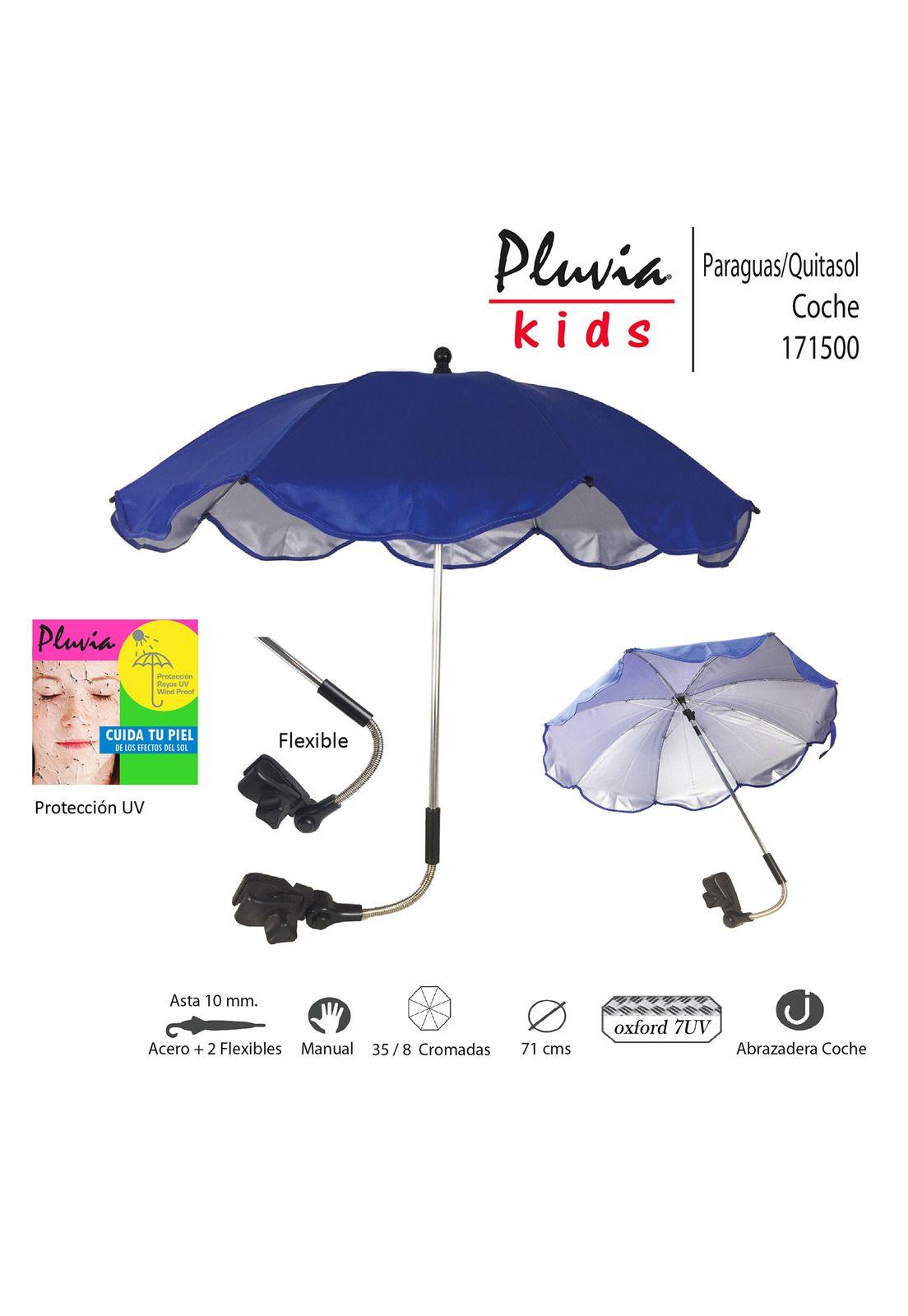 Sombrilla Coche Pluvia Azul-5
