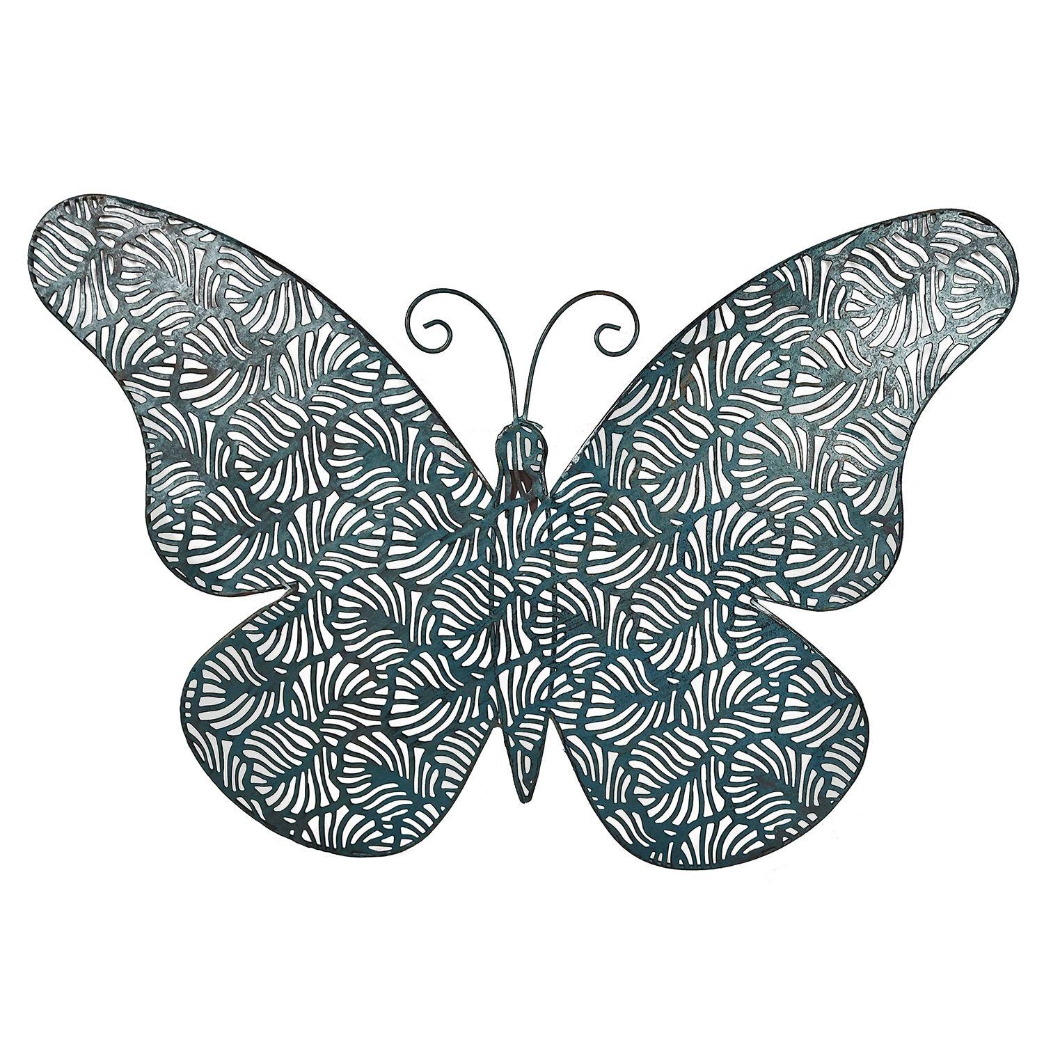 MARIPOSA PARED METAL-0