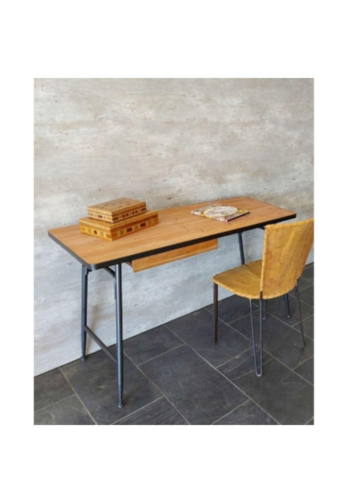 Escritorio Madera Metal-3