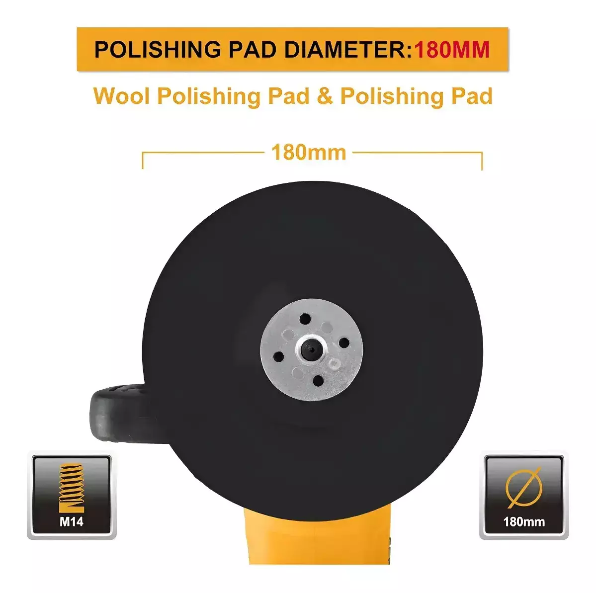 Pulidora Industrial 7 180mm 1400w INGCO-3