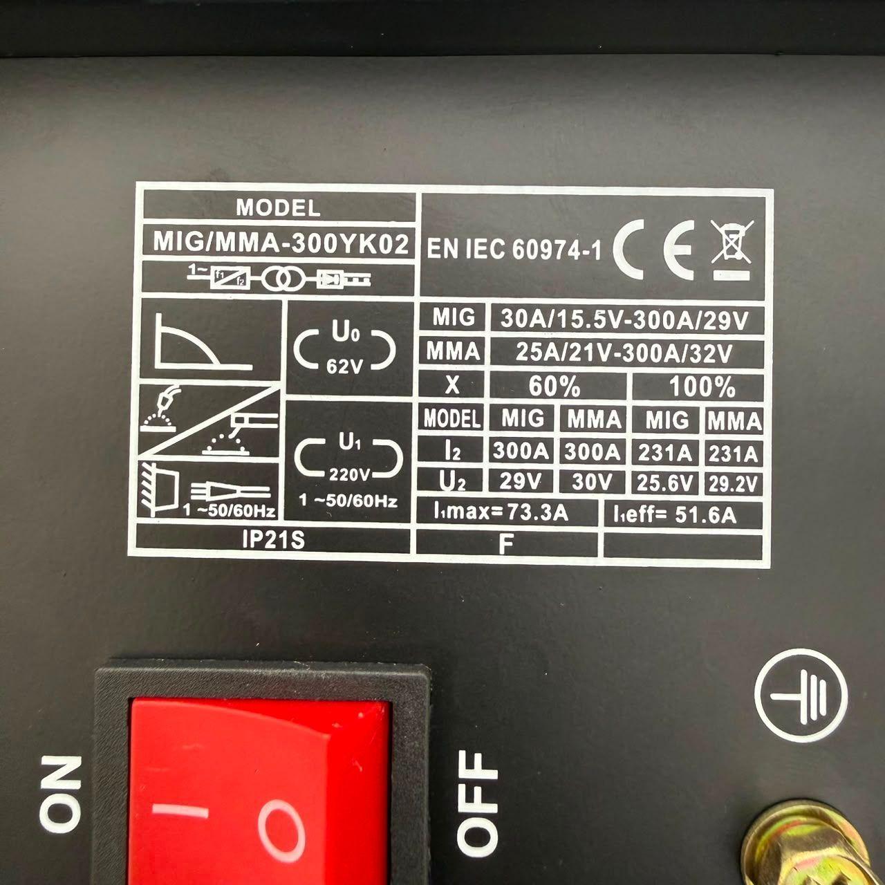 Soldadora Inverter Igbt Mig Tig Arco 300 Amp Alambre-5
