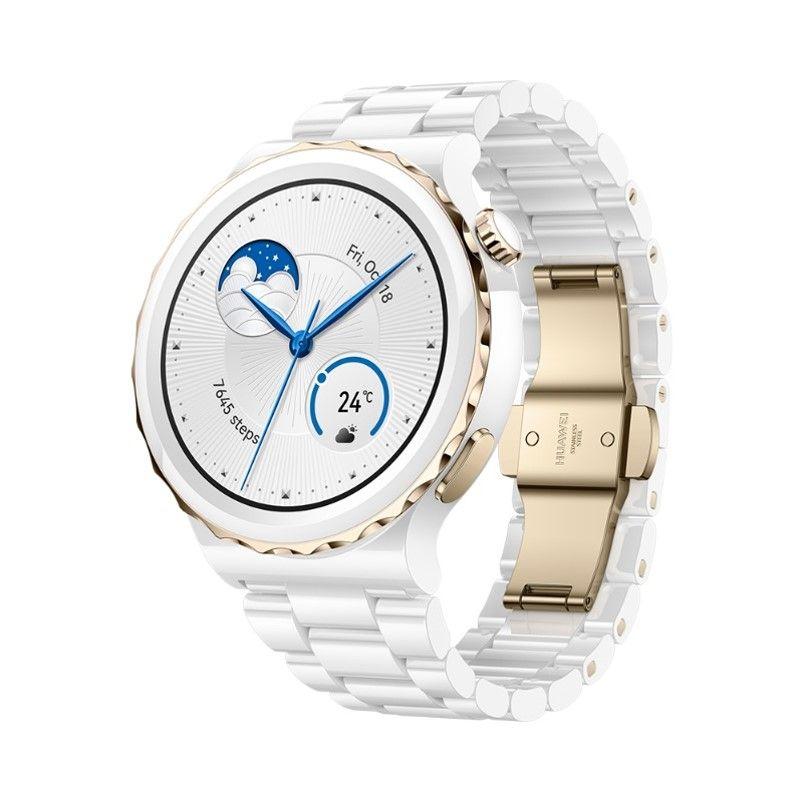 Smartwatch Huawei Watch GT 3 Pro Ceramic 43mm Golden White-0