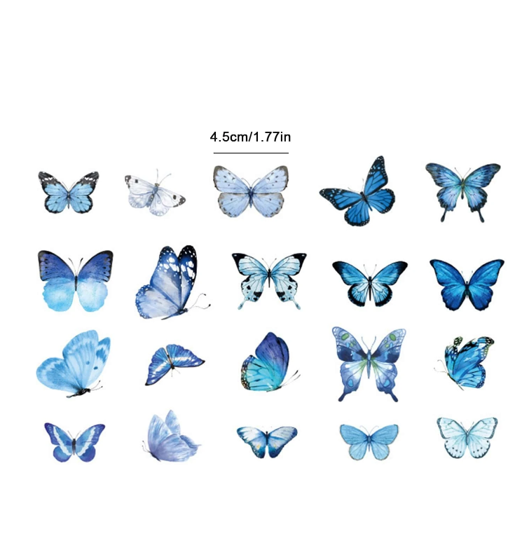 Set de Pegatinas de Mariposas Multicolor-5
