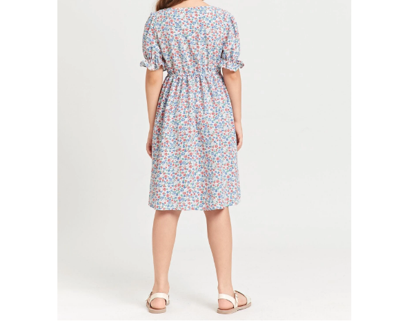 Vestido Dulce Floral de Margaritas para Niñas - Talla 9 años-3