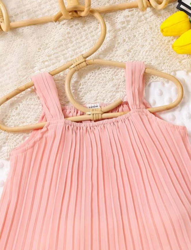 Conjunto de Top con Tirantes y Shorts para Chicas-6