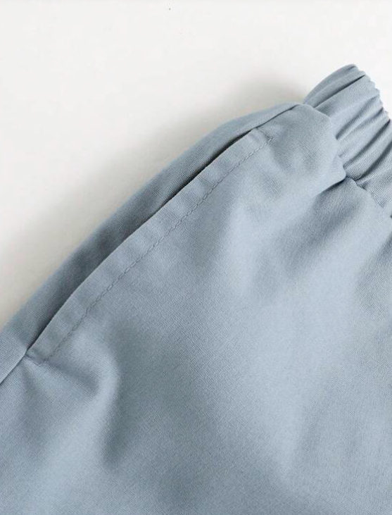 Jogger Casual con Detalles - Neblina Azul-3
