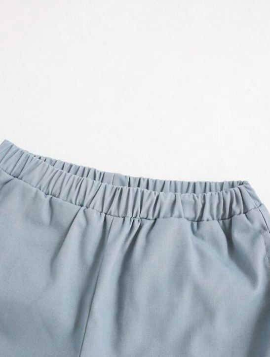 Jogger Casual con Detalles - Neblina Azul-6