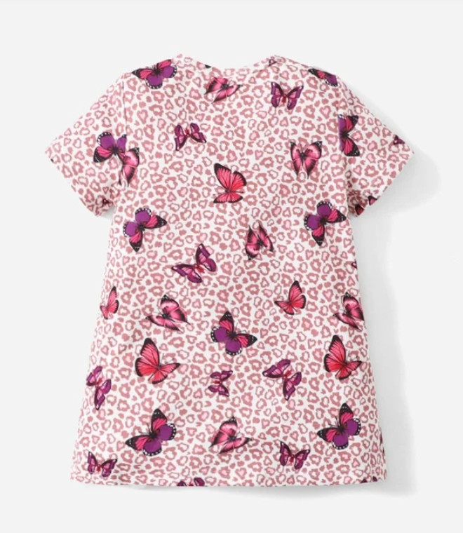 Vestido Infantil de Mariposas - Multicolor-4